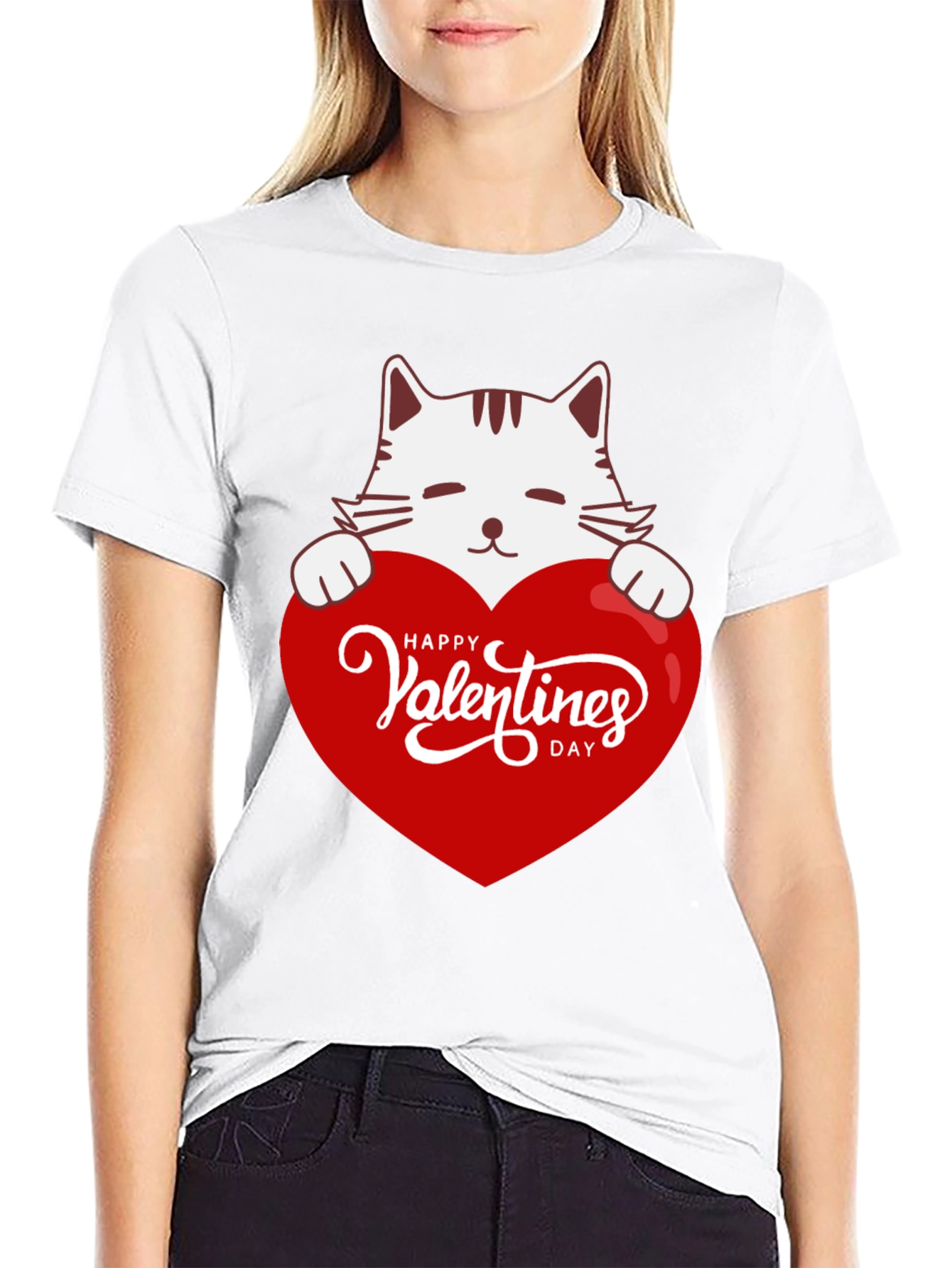 Valentines Day Cat T-Shirt