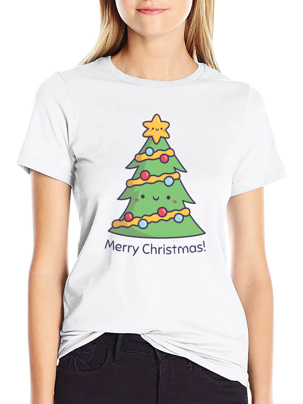 Cute Christmas Tree Graphic Tee
