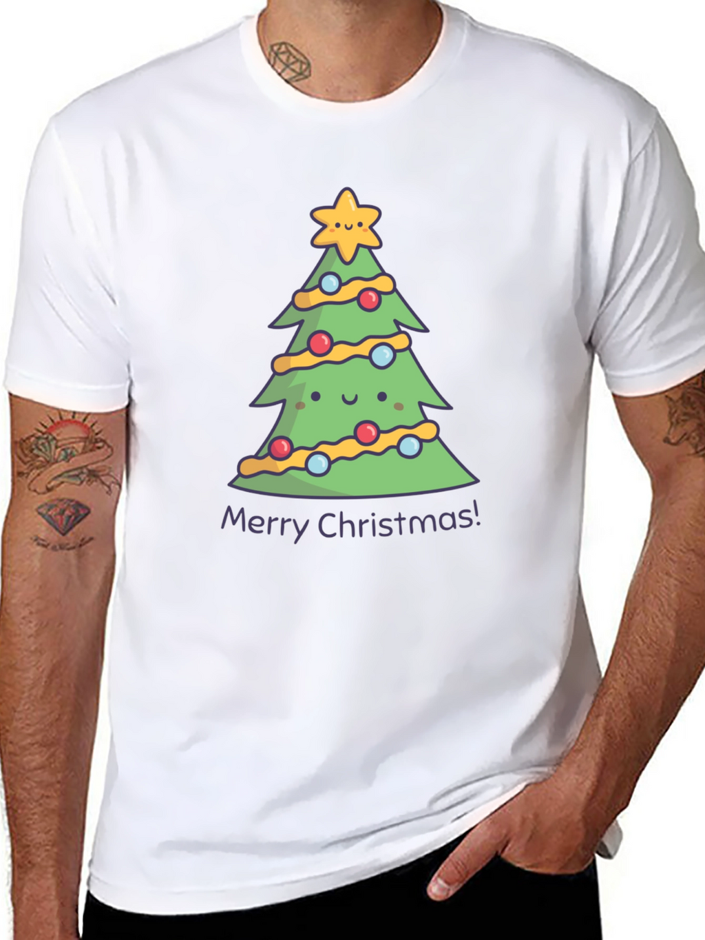 Cute Christmas Tree Graphic Tee
