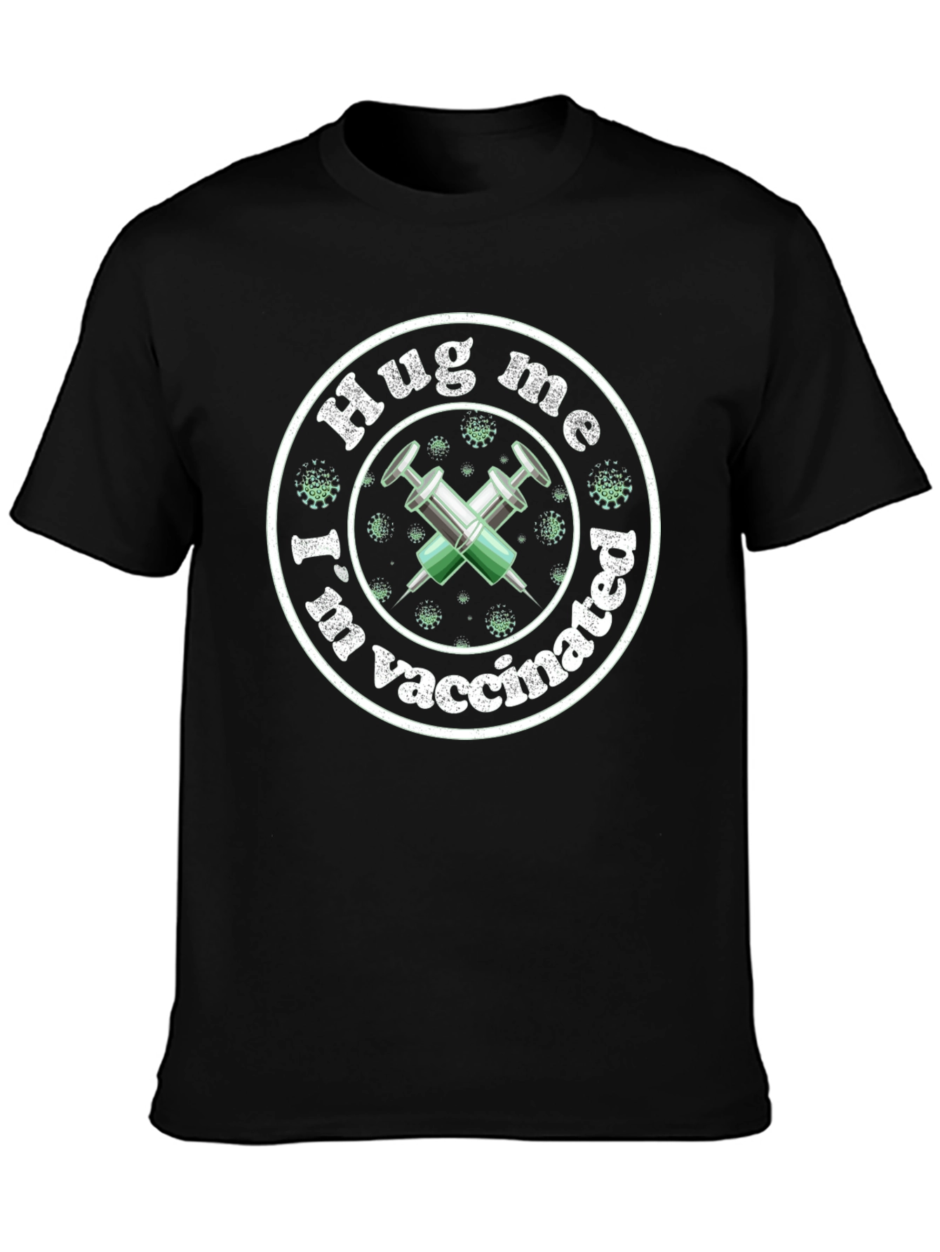 Hug Me Im Vaccinated T-Shirt Funny Vaccine Tee
