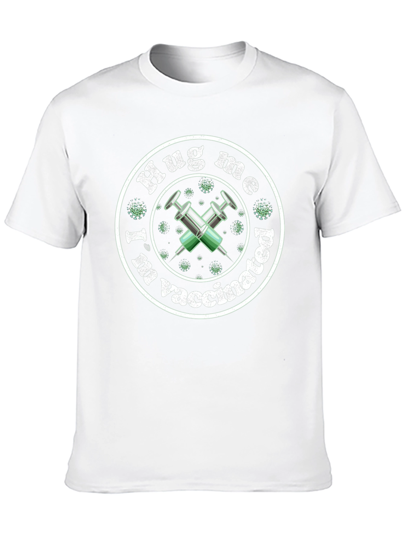 Hug Me Im Vaccinated T-Shirt Funny Vaccine Tee