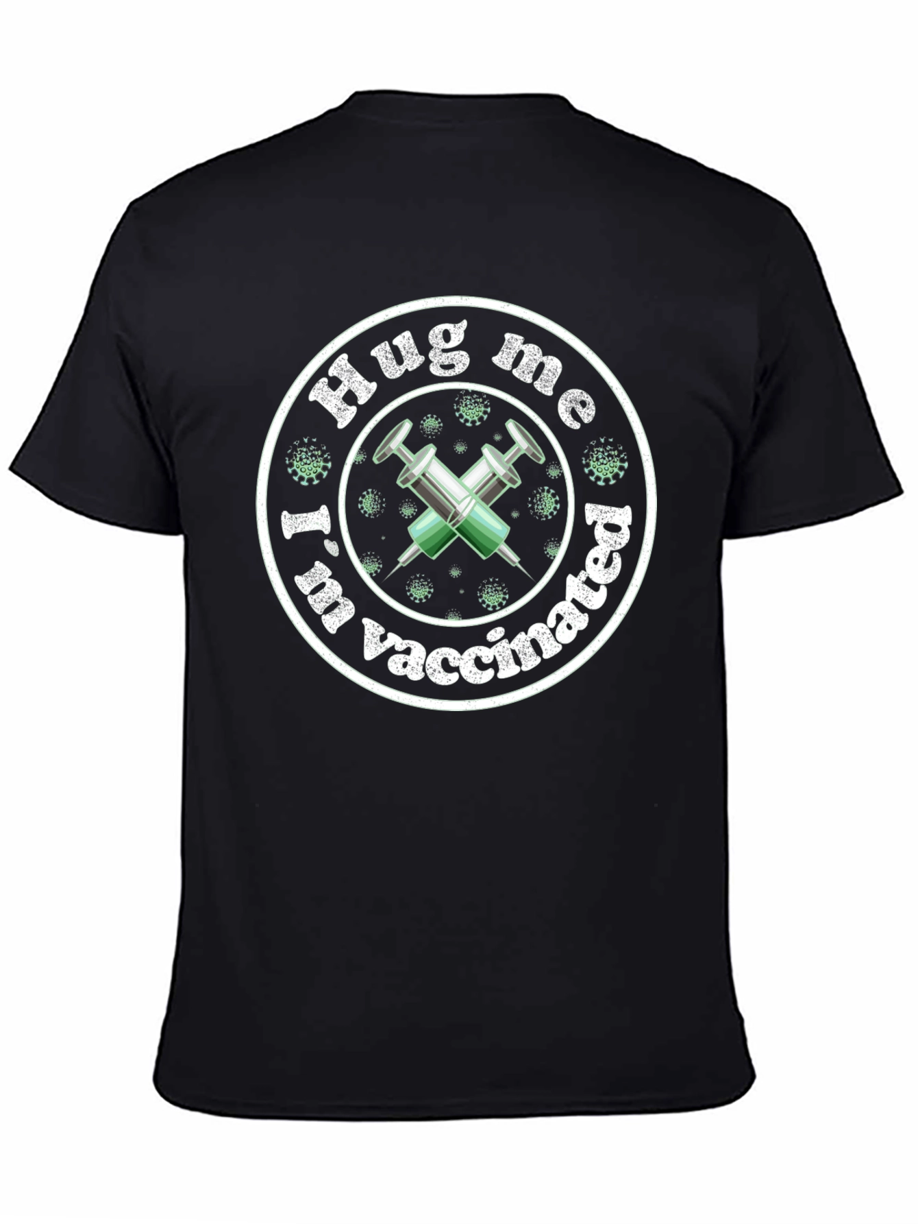 Hug Me Im Vaccinated T-Shirt Funny Vaccine Tee