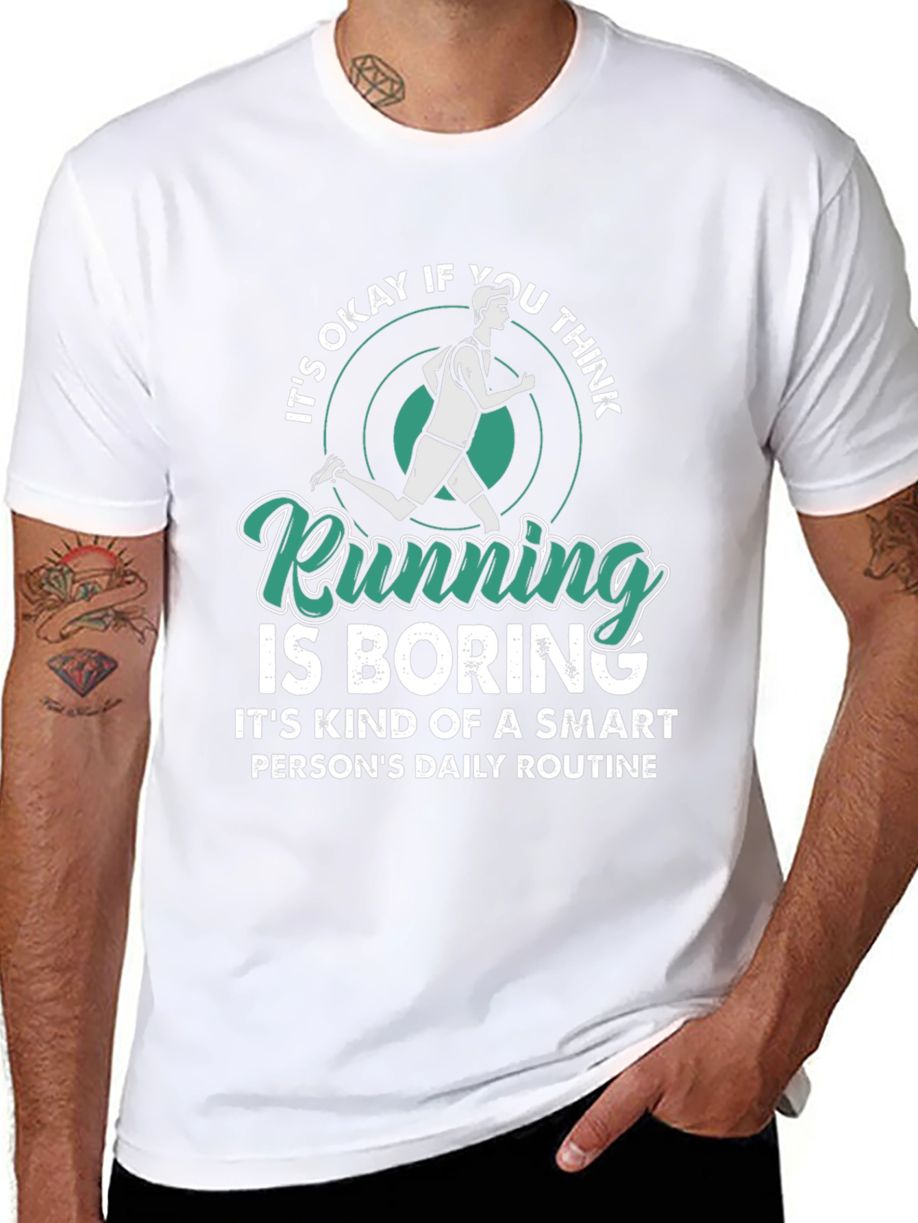 Running is Boring T-Shirt - Smart Persons Daily Routine