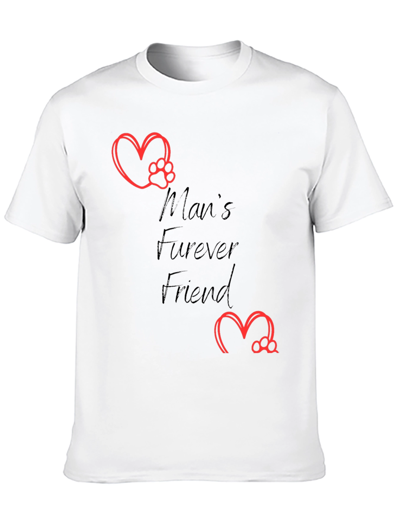 Mans Furever Friend T-Shirt - Pet Lover Tee