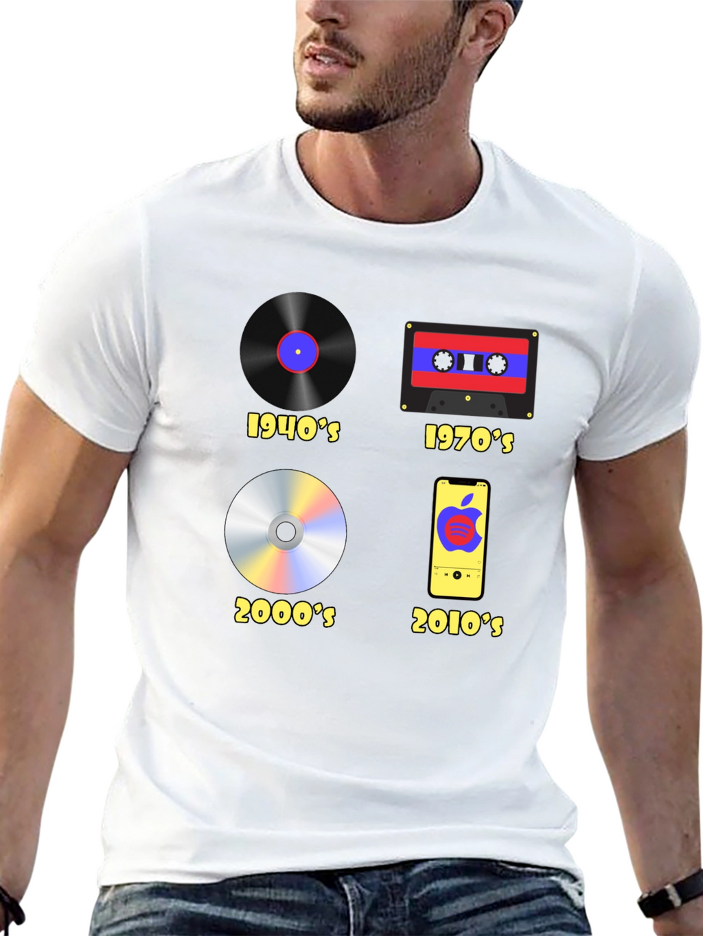 Evolution of Music T-Shirt - Black