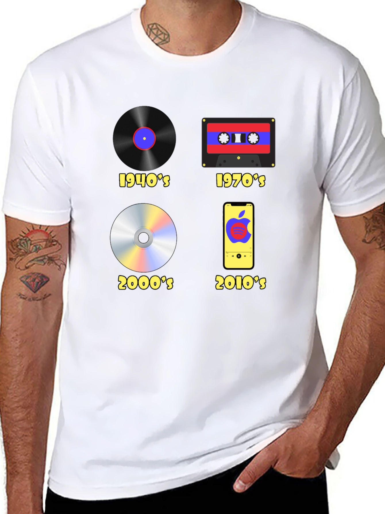 Evolution of Music T-Shirt - Black