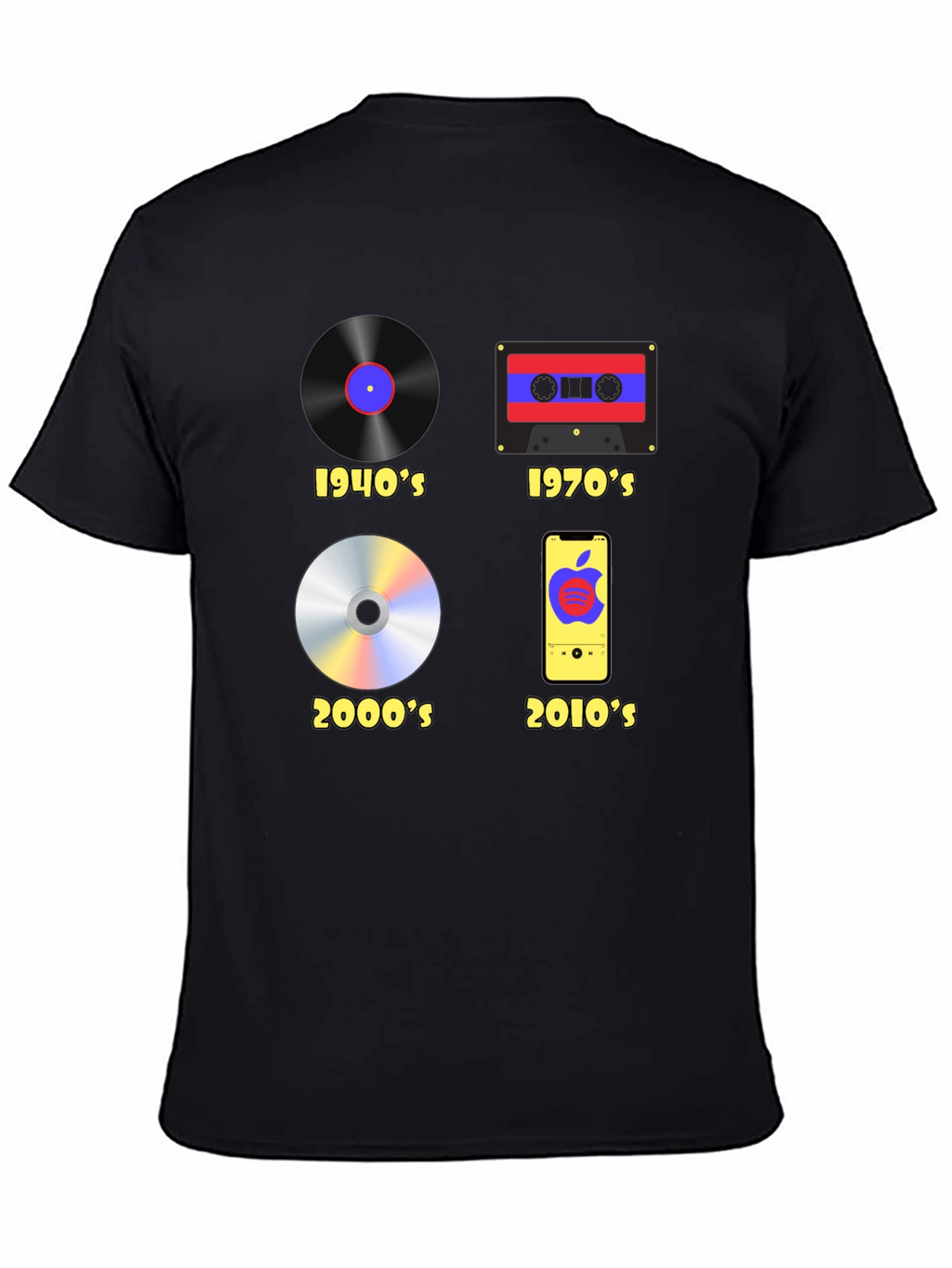 Evolution of Music T-Shirt - Black