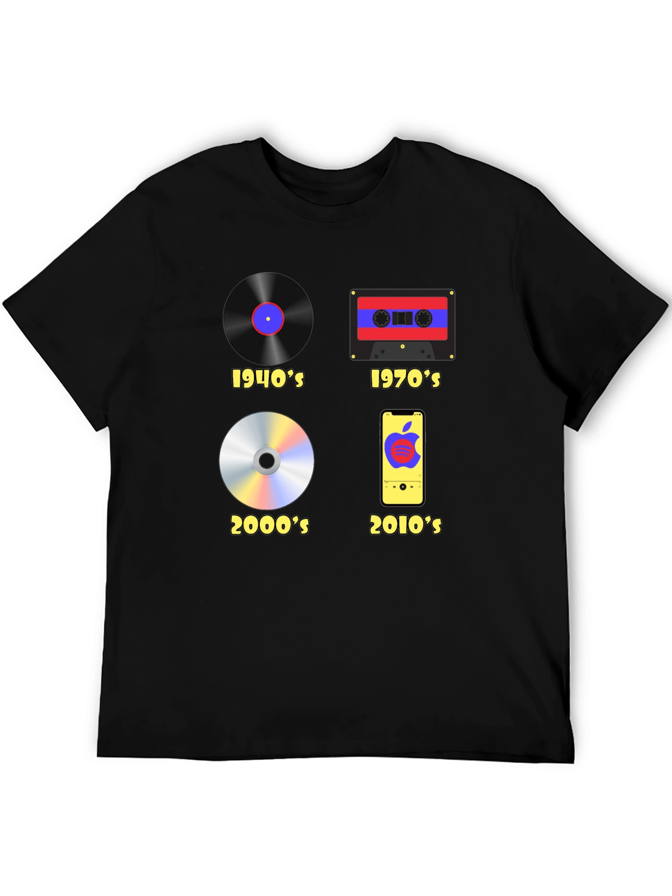 Evolution of Music T-Shirt - Black