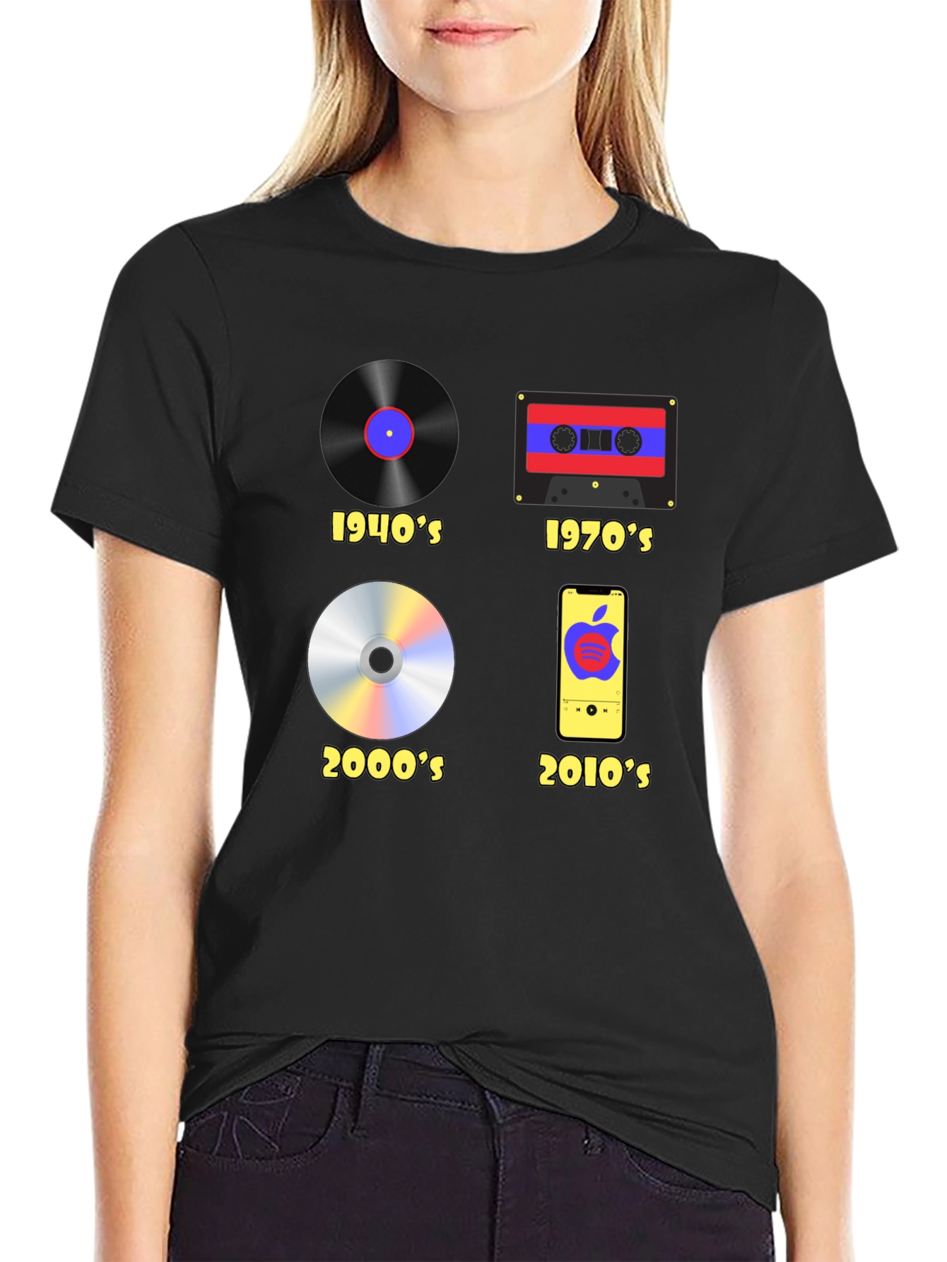 Evolution of Music T-Shirt - Black
