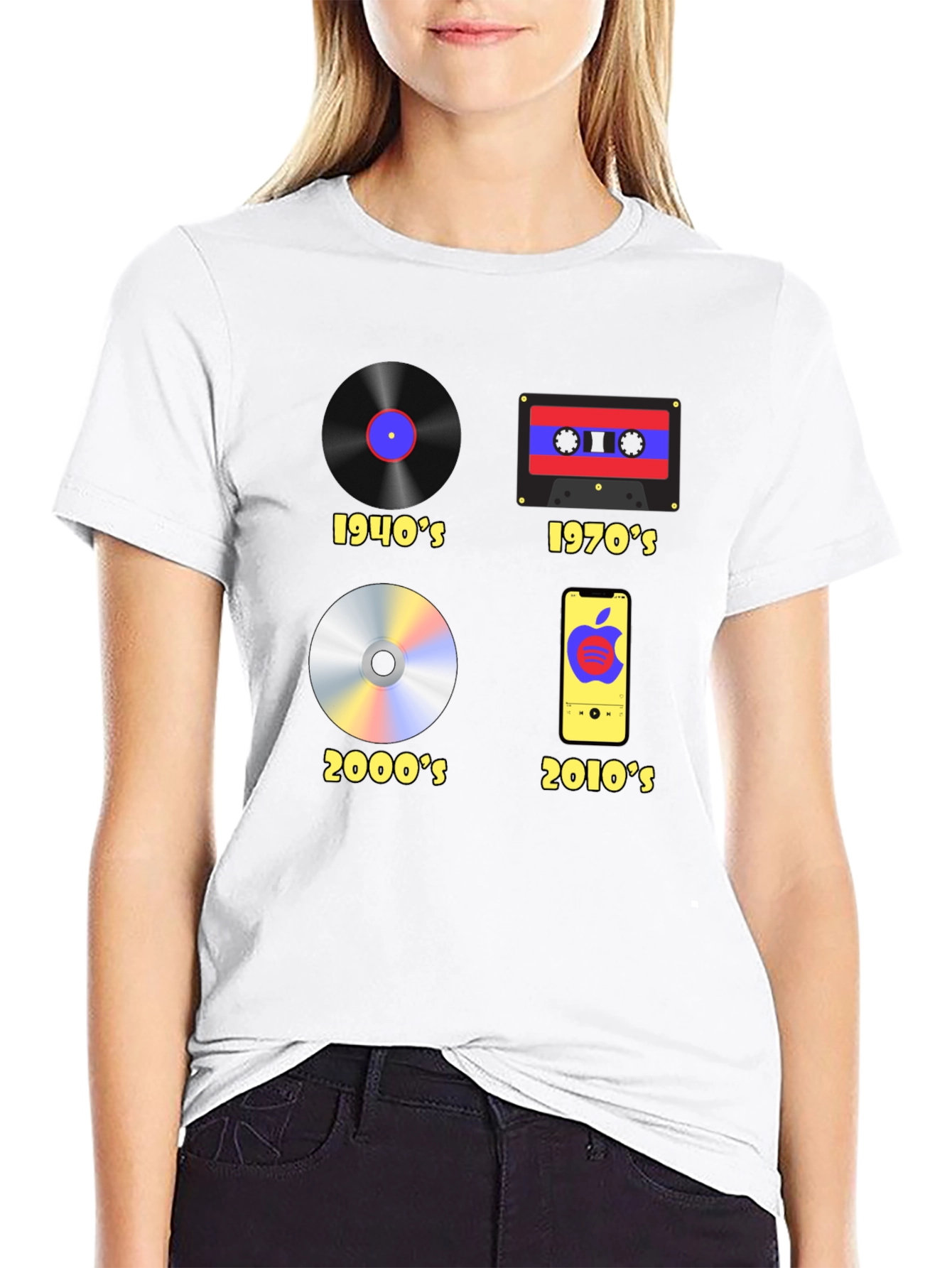 Evolution of Music T-Shirt - Black