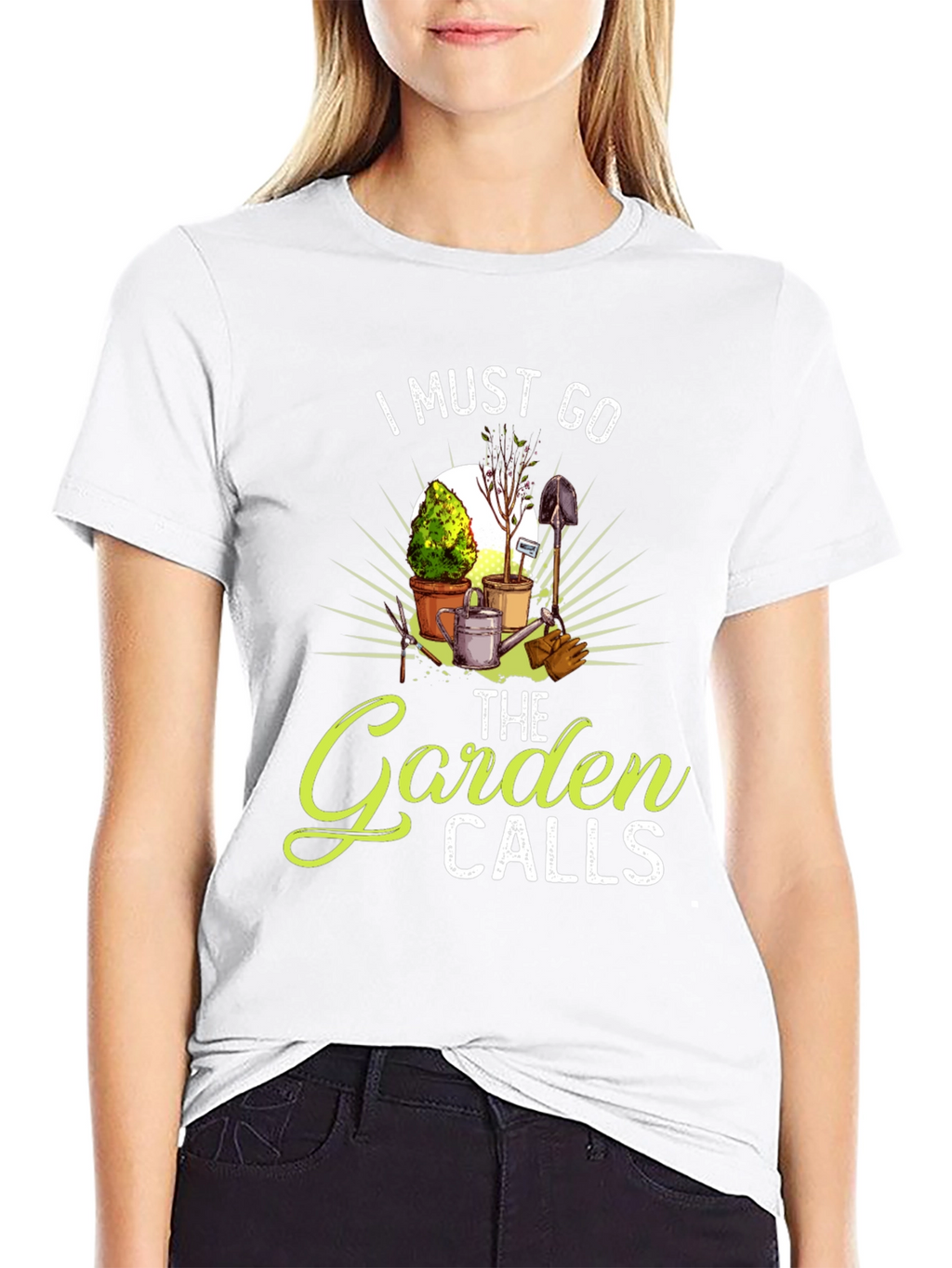 The Garden Calls Black T-Shirt Gardening Lovers Tee