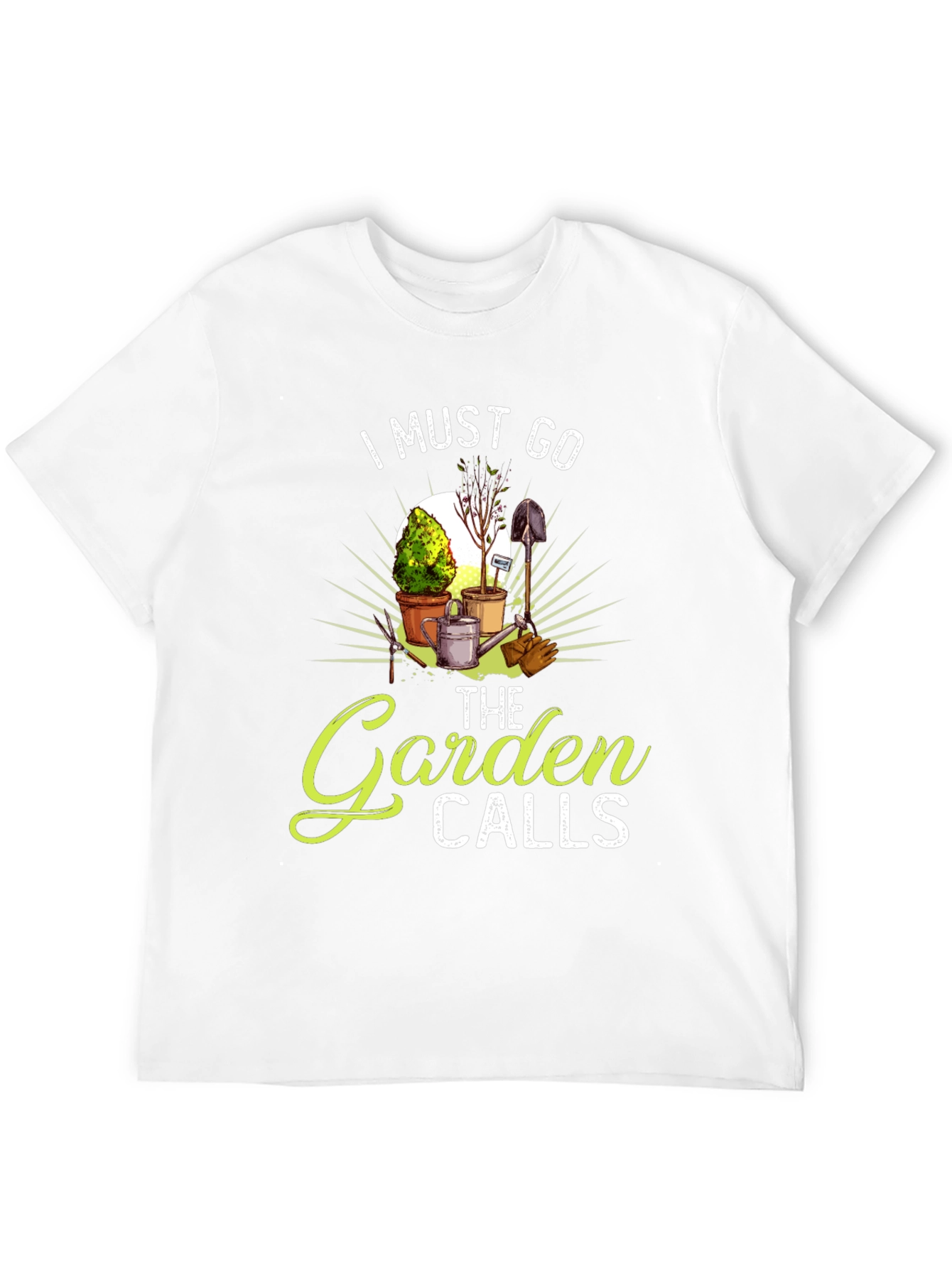 The Garden Calls Black T-Shirt Gardening Lovers Tee