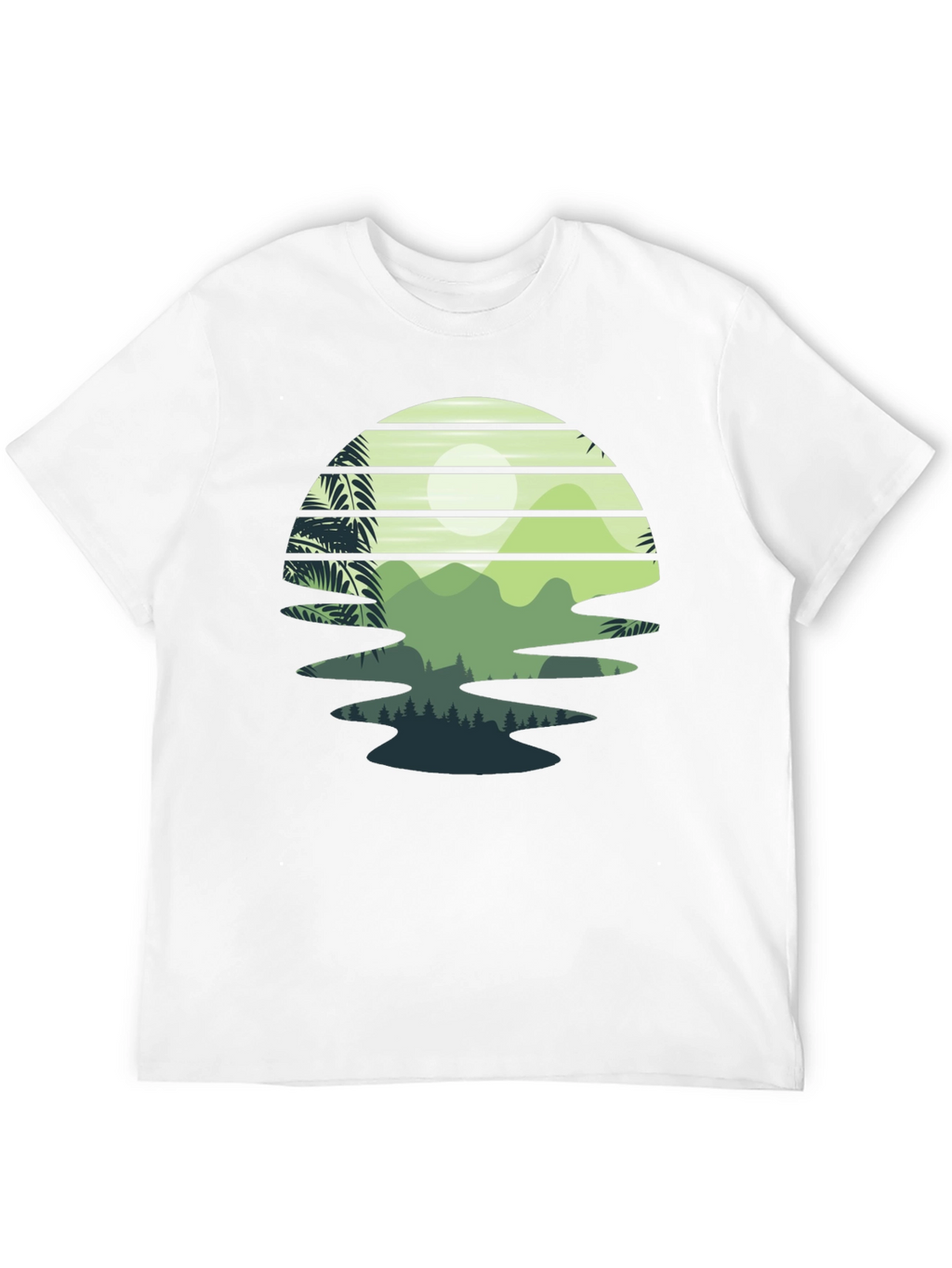 Retro Sunset Landscape Graphic Tee