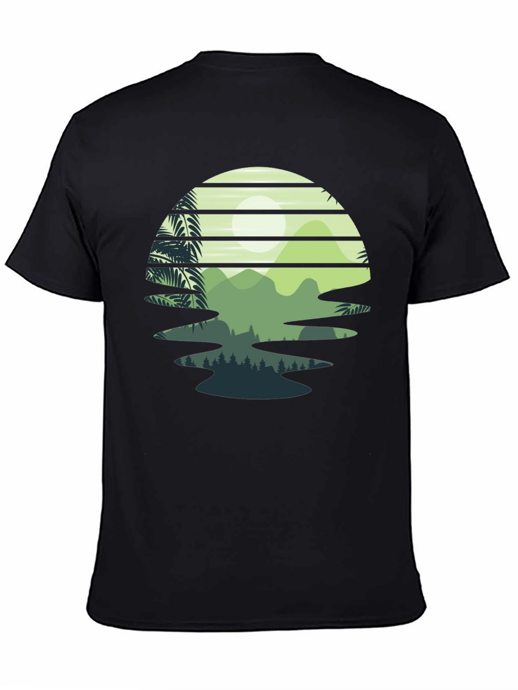 Retro Sunset Landscape Graphic Tee