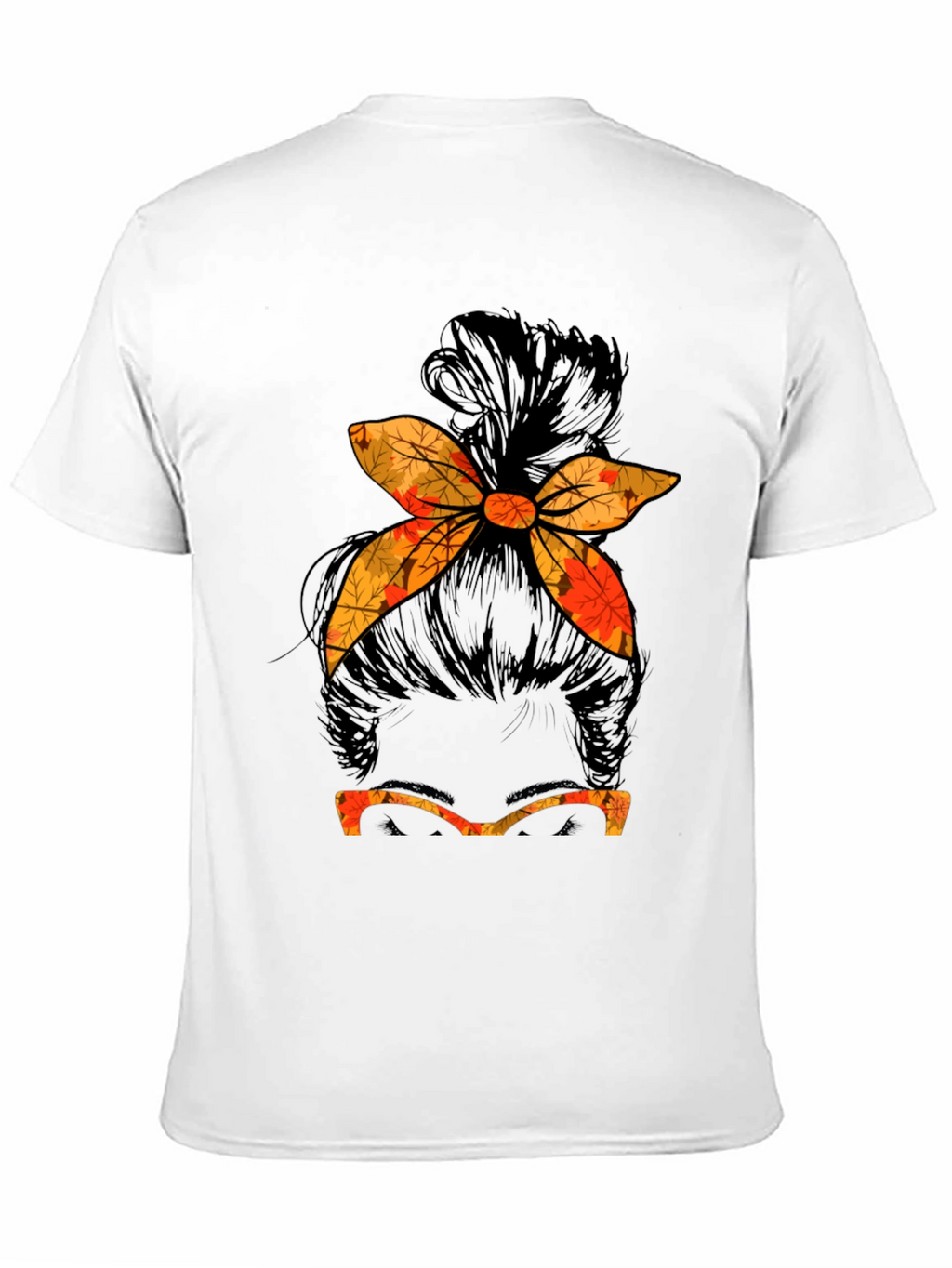 Fall Messy Bun T-Shirt