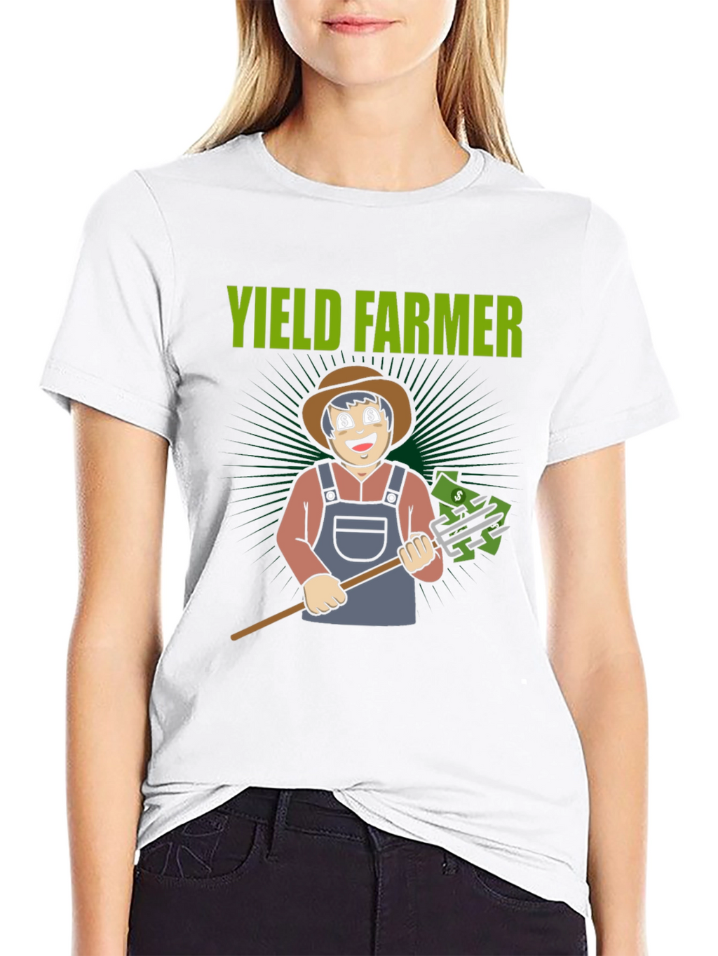 Yield Farmer Graphic Tee - Crypto Farming Fun!