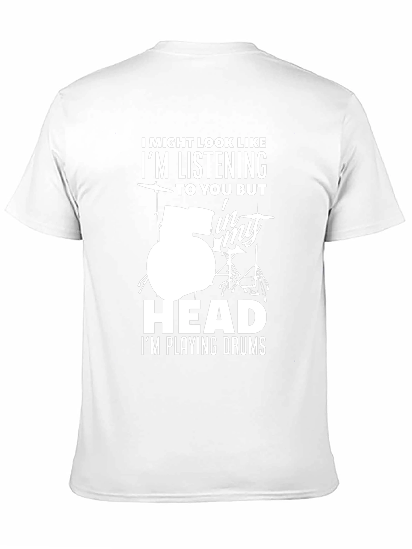Drummer Humor T-Shirt - In My Head Im Playing Drums
