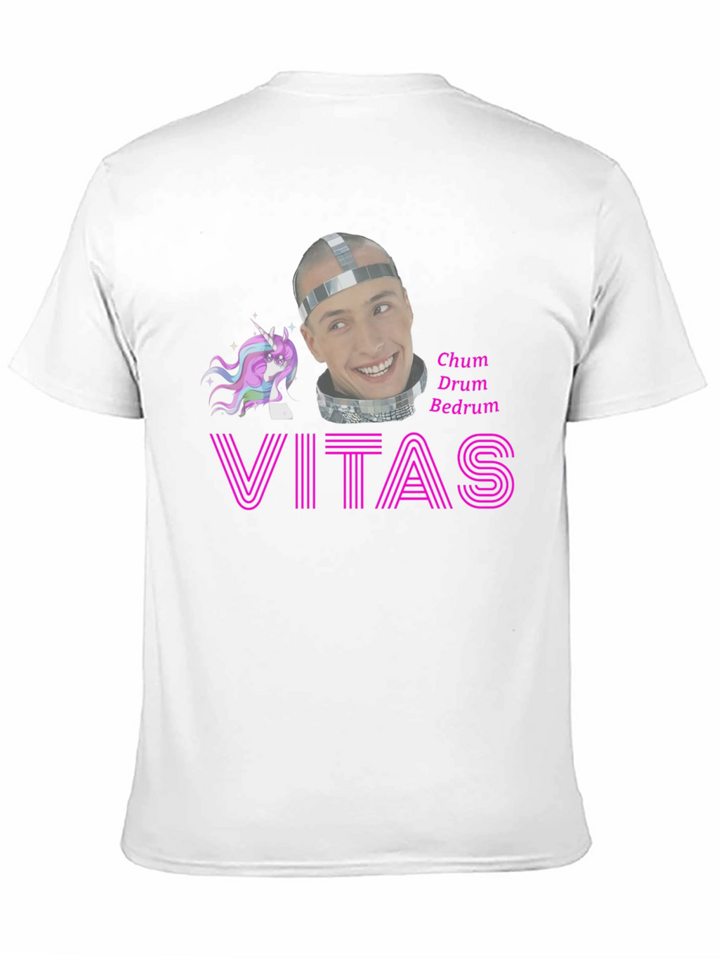 Vitas Chum Drum Bedrum T-Shirt Black Cotton Graphic Tee