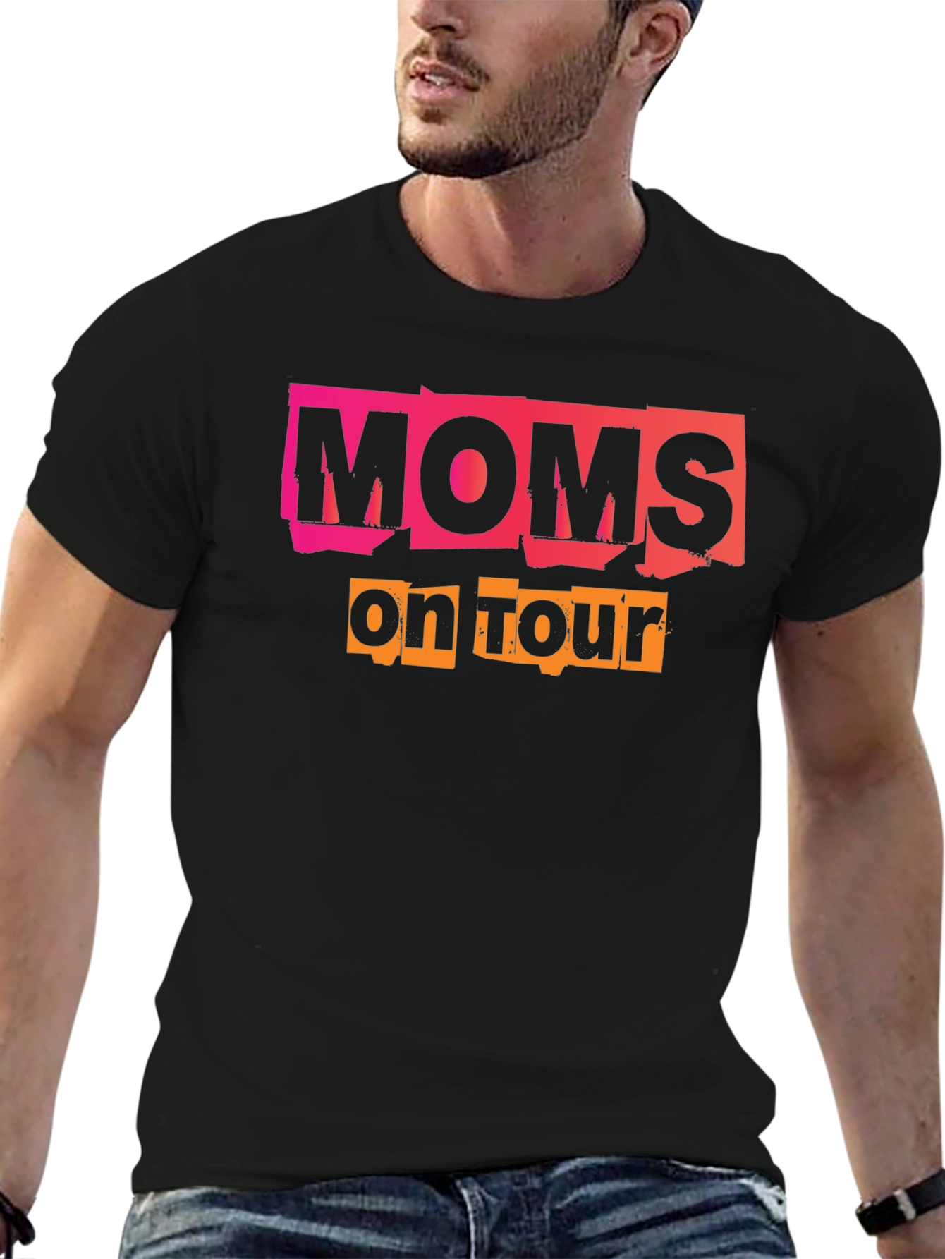Moms On Tour Black T-Shirt