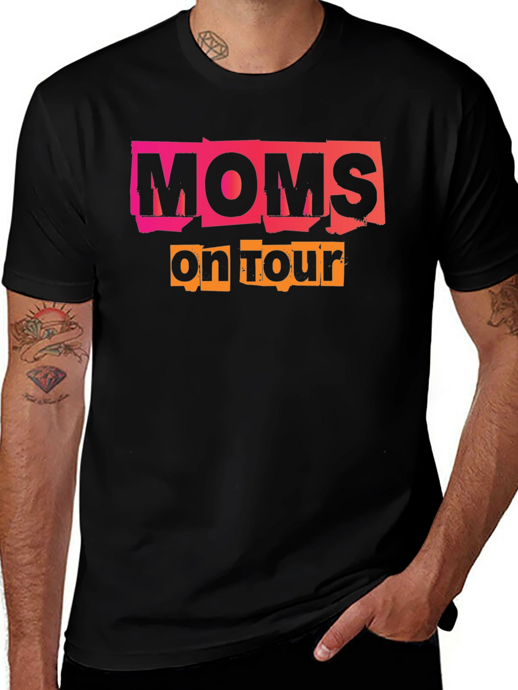 Moms On Tour Black T-Shirt