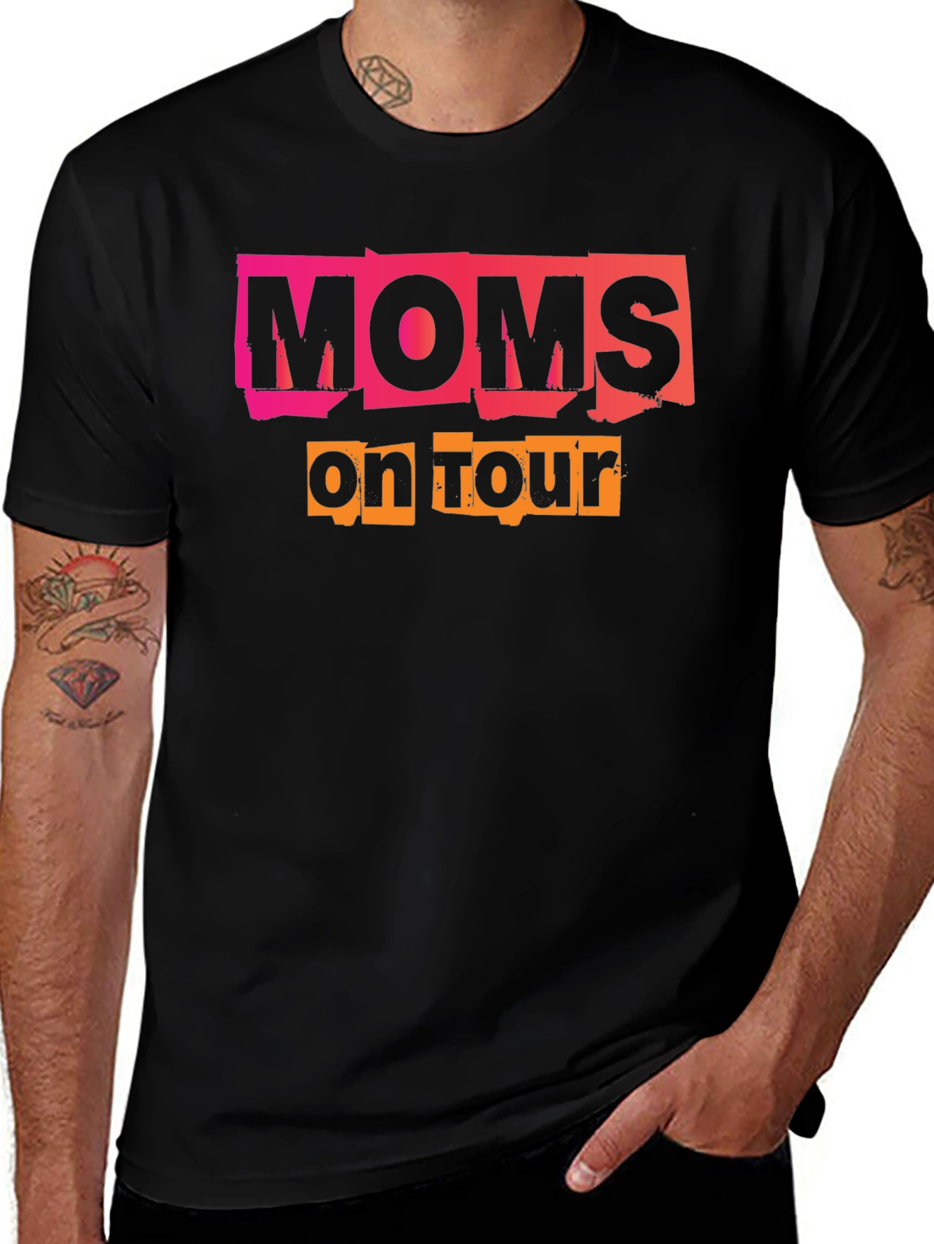 Moms On Tour Black T-Shirt