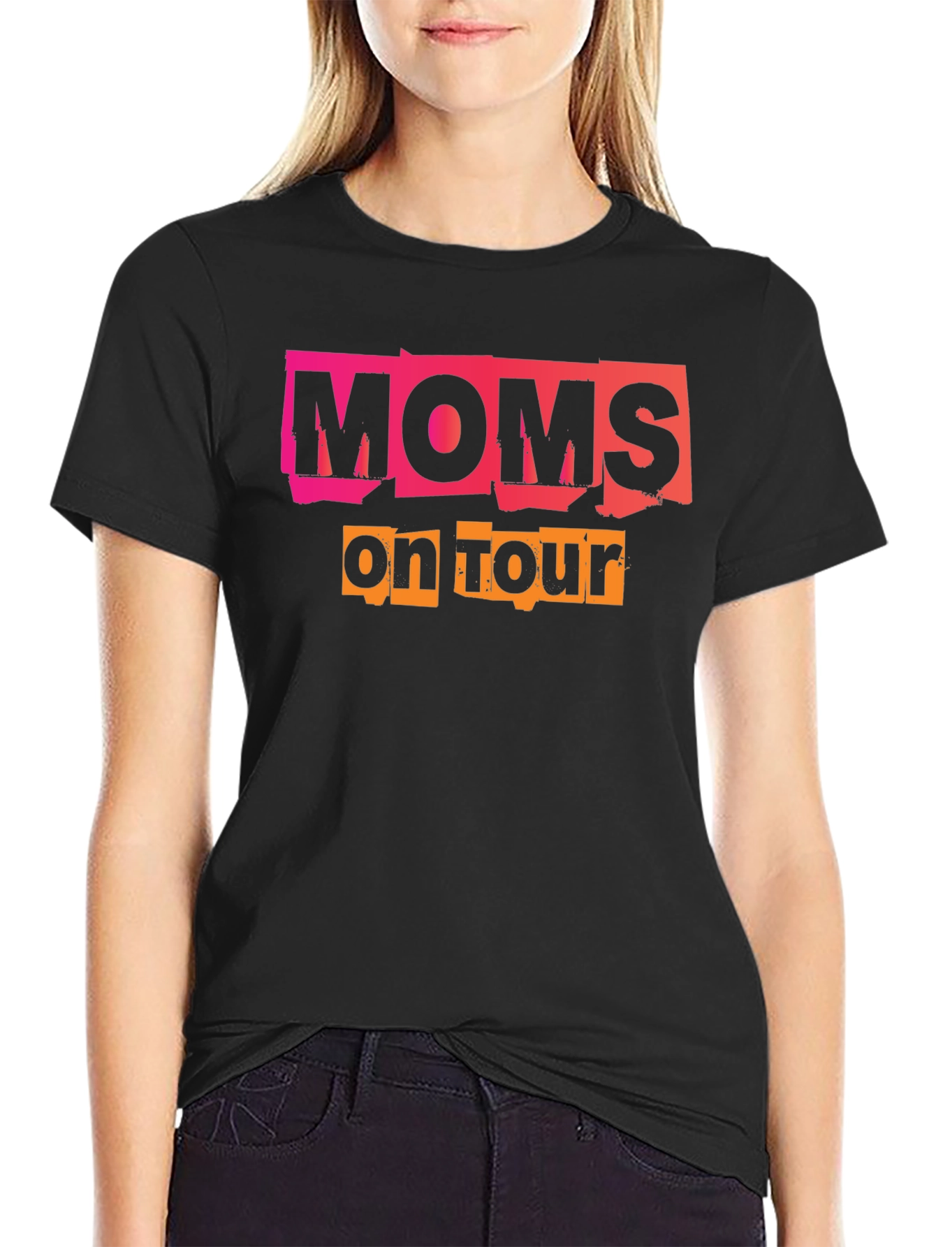 Moms On Tour Black T-Shirt