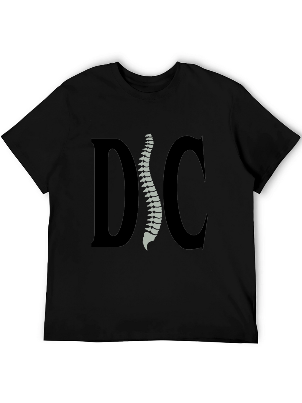 Chiropractor Spine Graphic Tee - Black