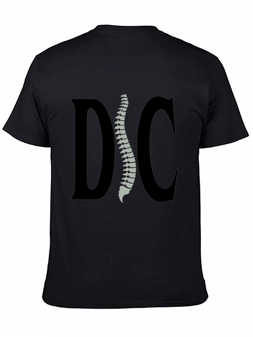 Chiropractor Spine Graphic Tee - Black