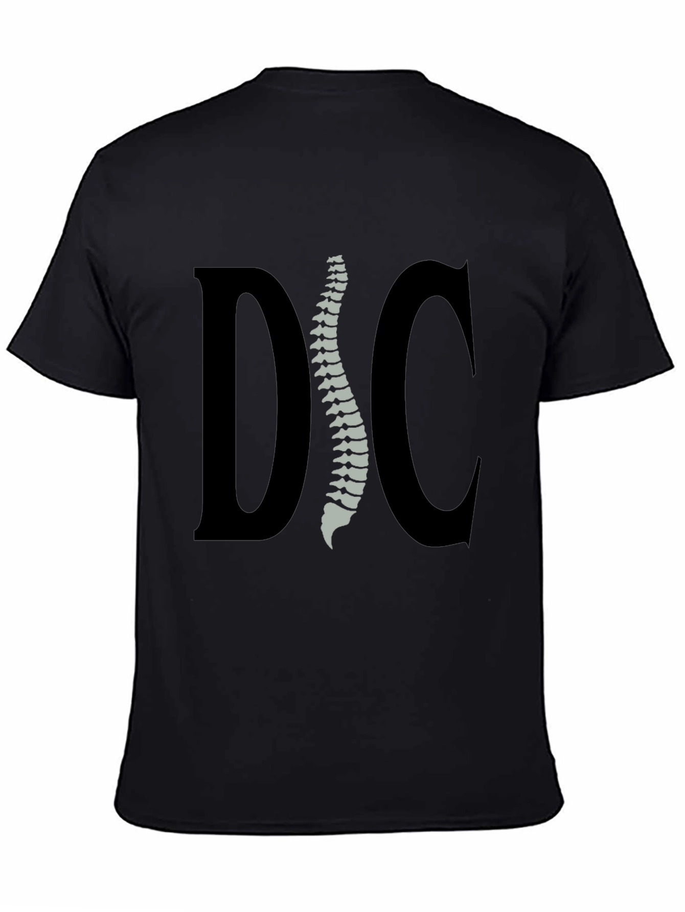 Chiropractor Spine Graphic Tee - Black