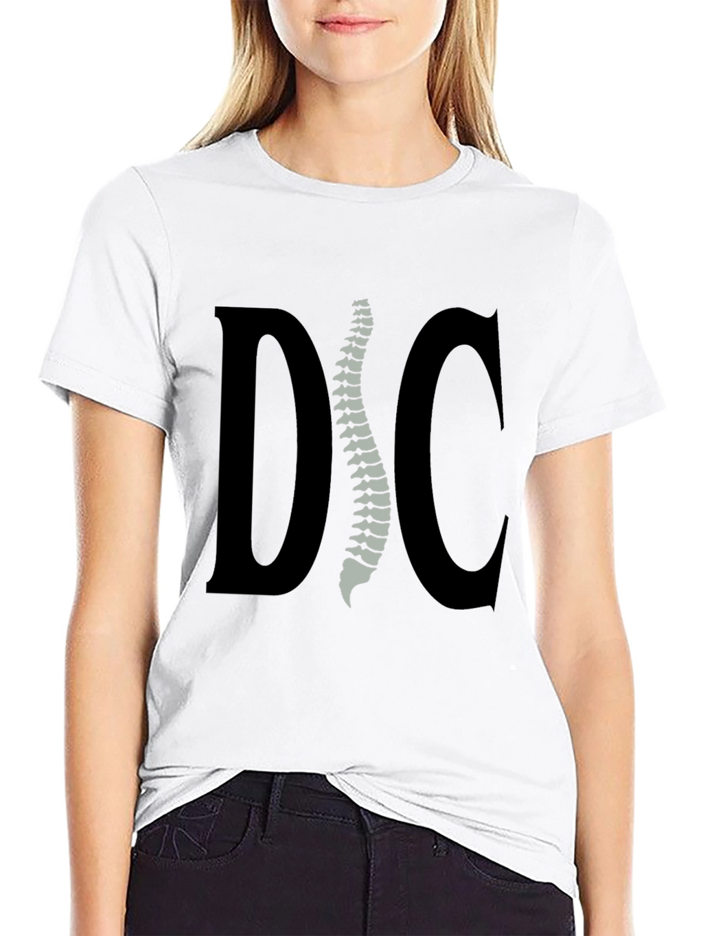 Chiropractor Spine Graphic Tee - Black