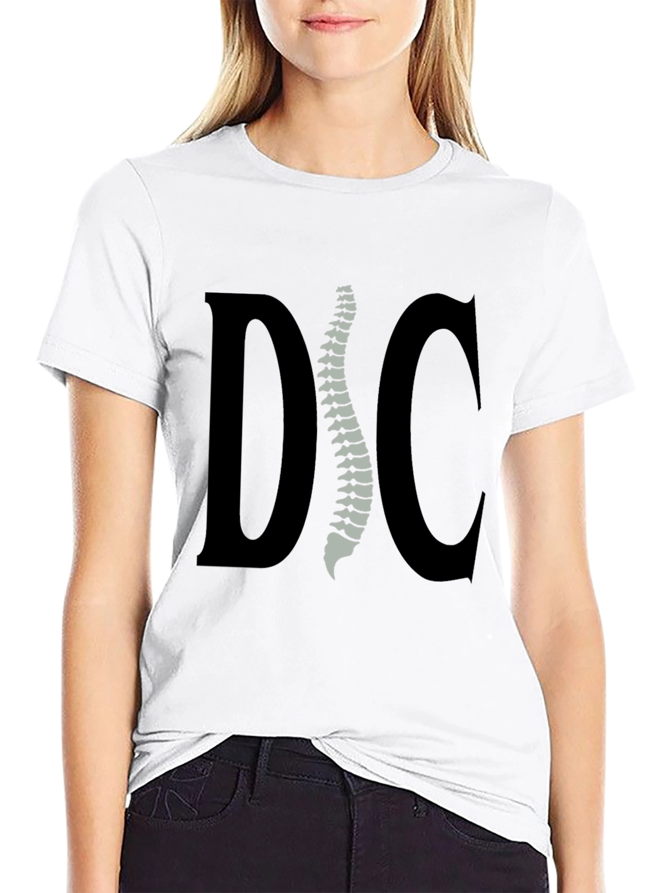 Chiropractor Spine Graphic Tee - Black