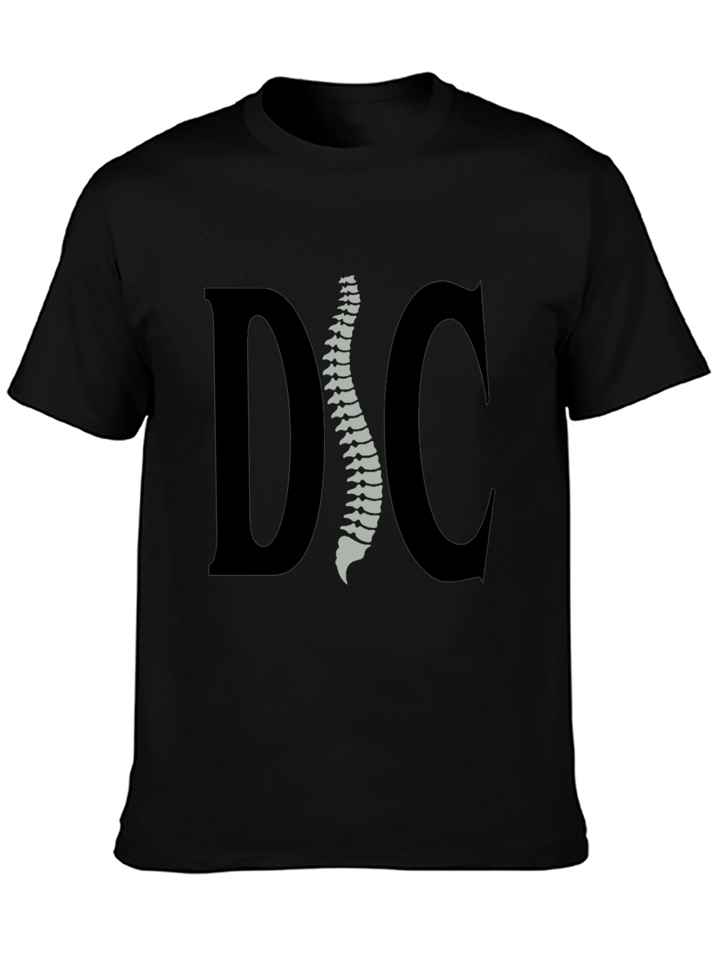 Chiropractor Spine Graphic Tee - Black