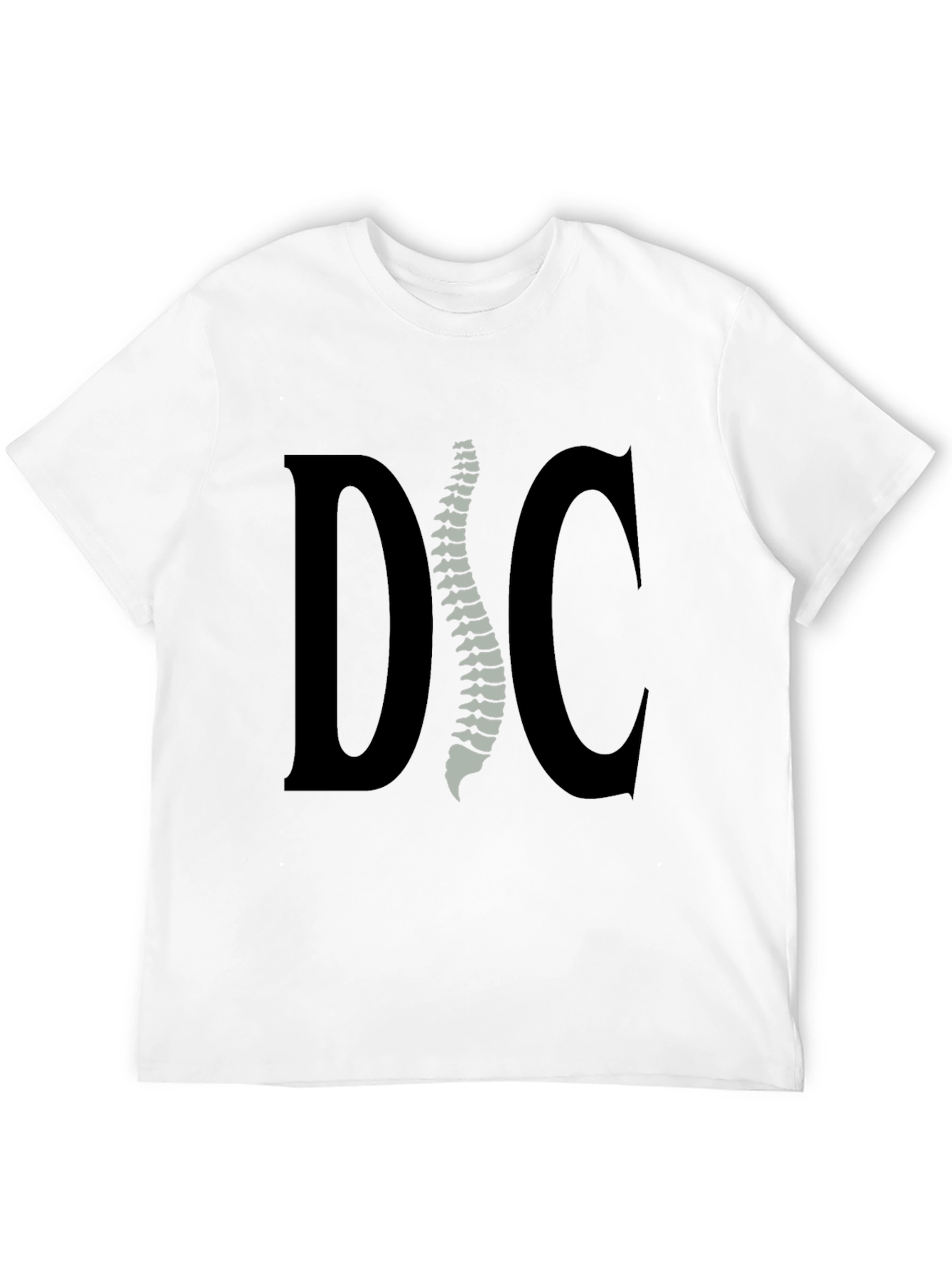 Chiropractor Spine Graphic Tee - Black