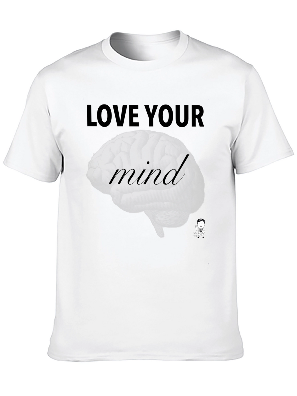 Love Your Mind Graphic Tee - Stylish Black T-Shirt