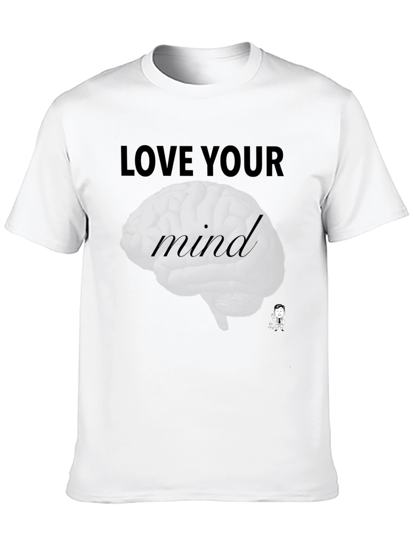 Love Your Mind Graphic Tee - Stylish Black T-Shirt