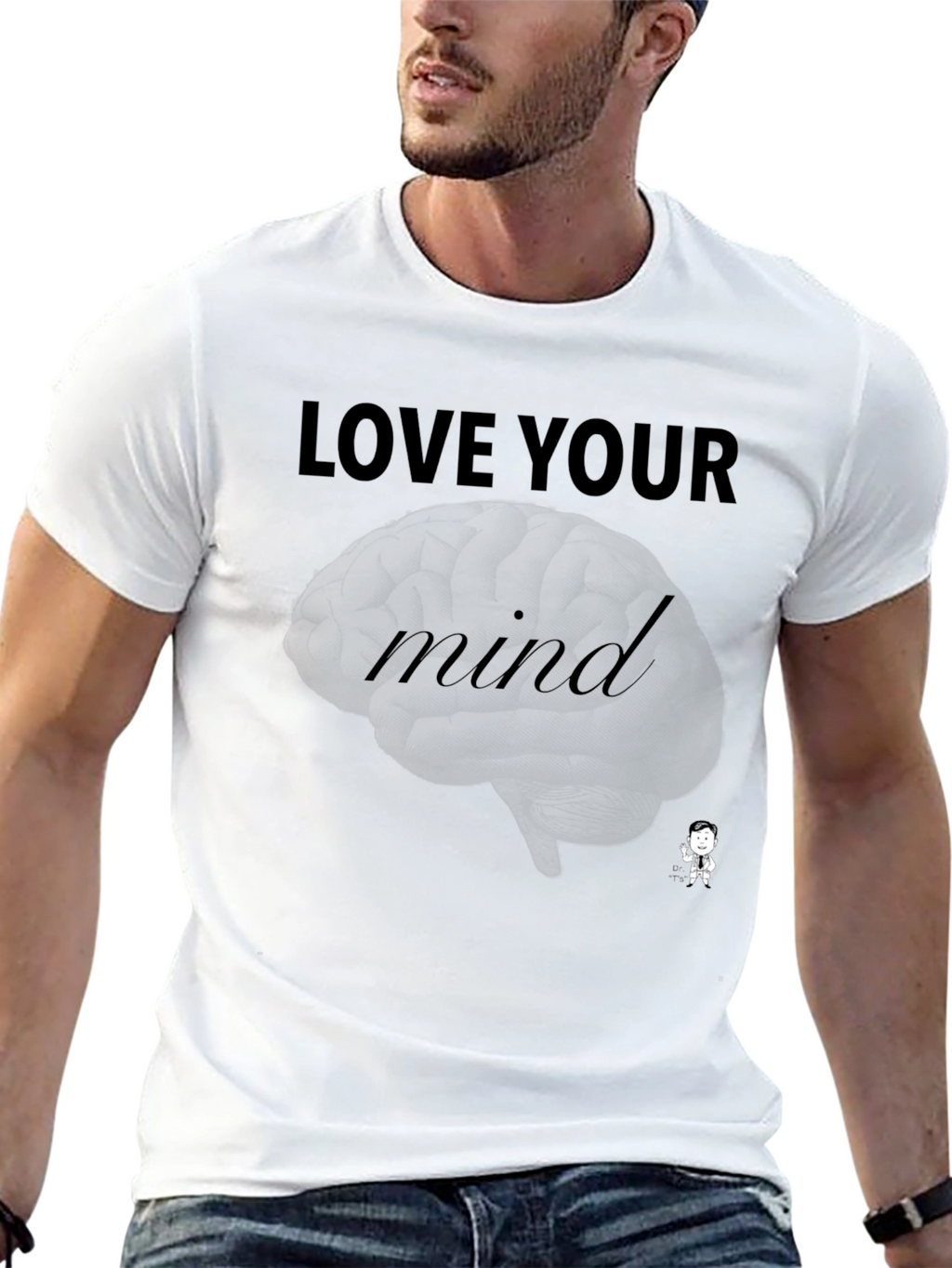 Love Your Mind Graphic Tee - Stylish Black T-Shirt