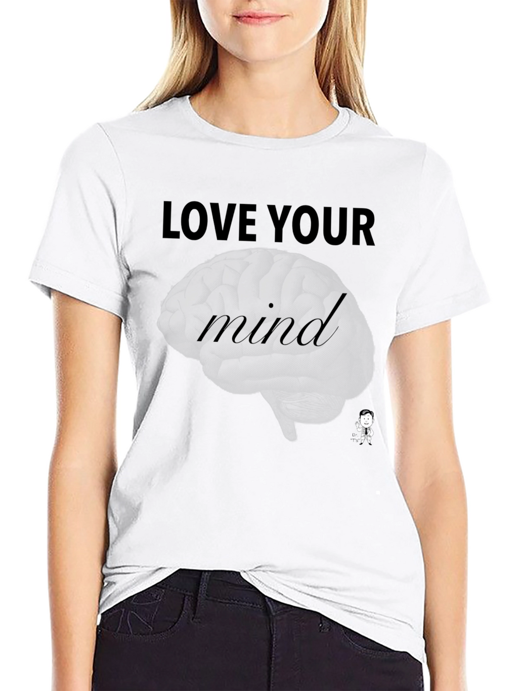 Love Your Mind Graphic Tee - Stylish Black T-Shirt
