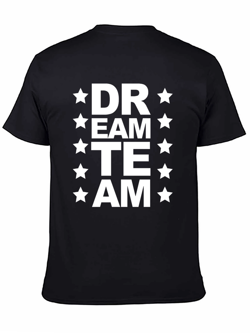 Dream Team Graphic T-Shirt - Black Cotton Blend