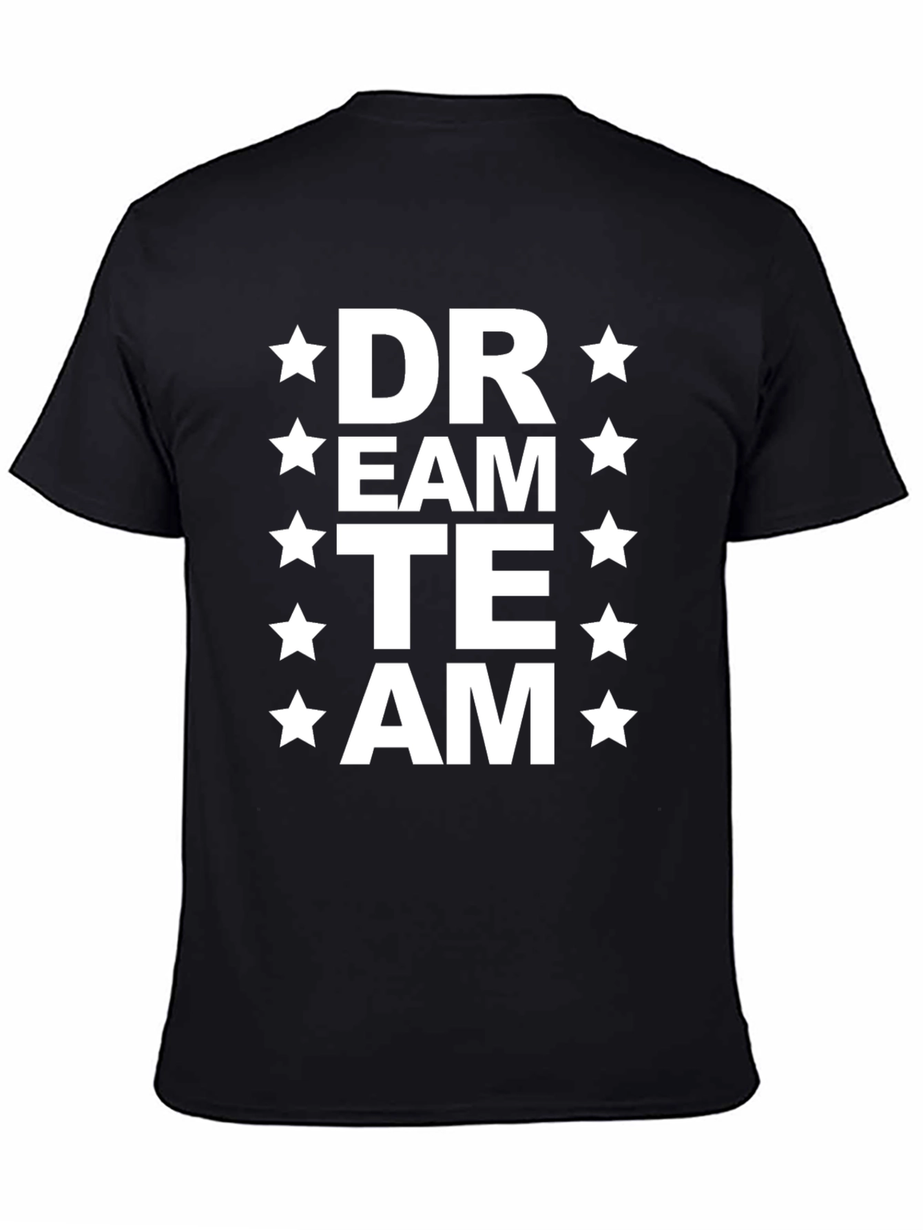 Dream Team Graphic T-Shirt - Black Cotton Blend