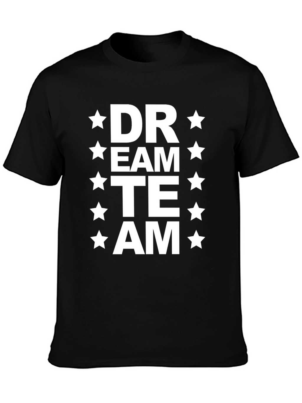 Dream Team Graphic T-Shirt - Black Cotton Blend