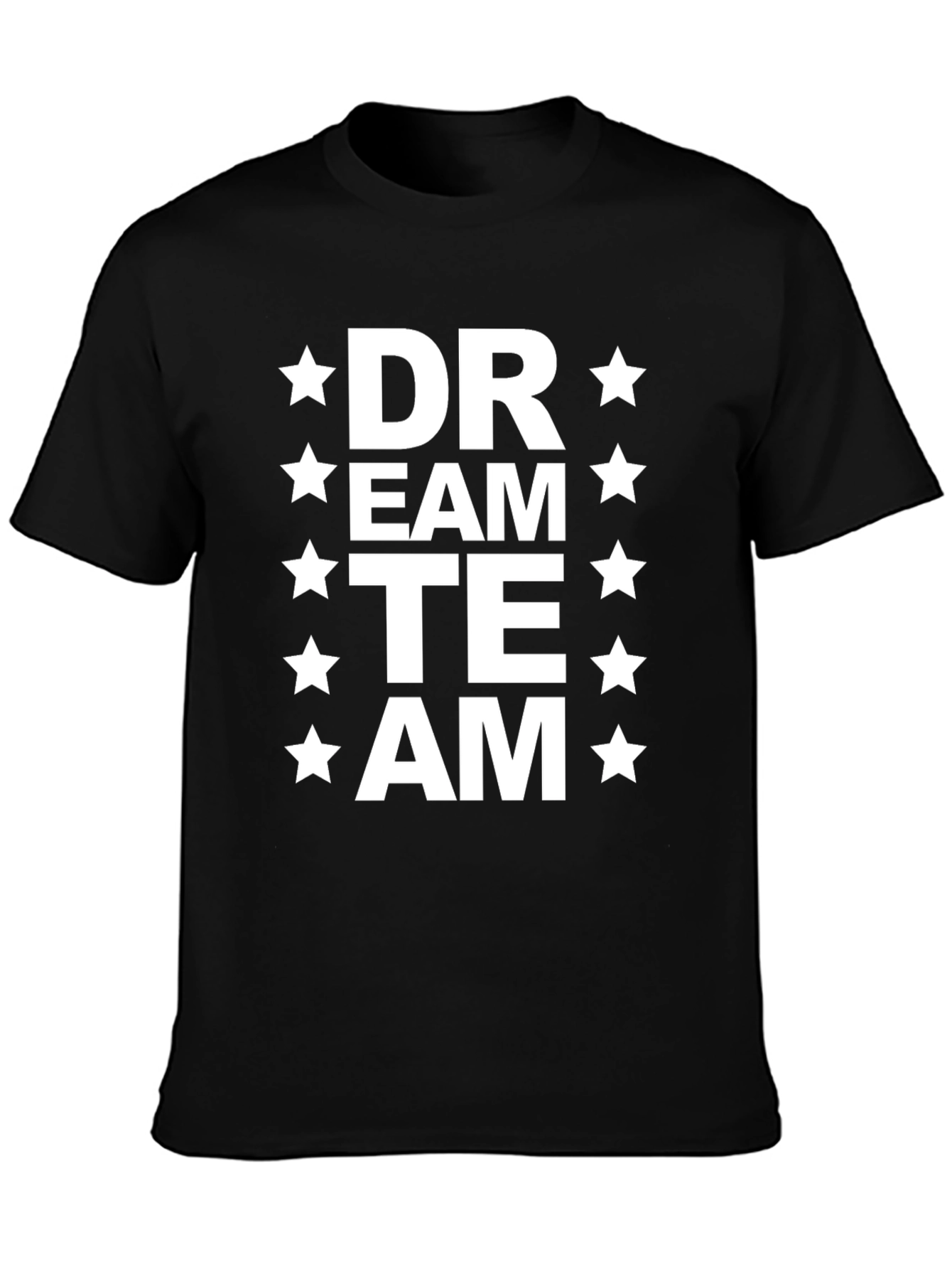 Dream Team Graphic T-Shirt - Black Cotton Blend