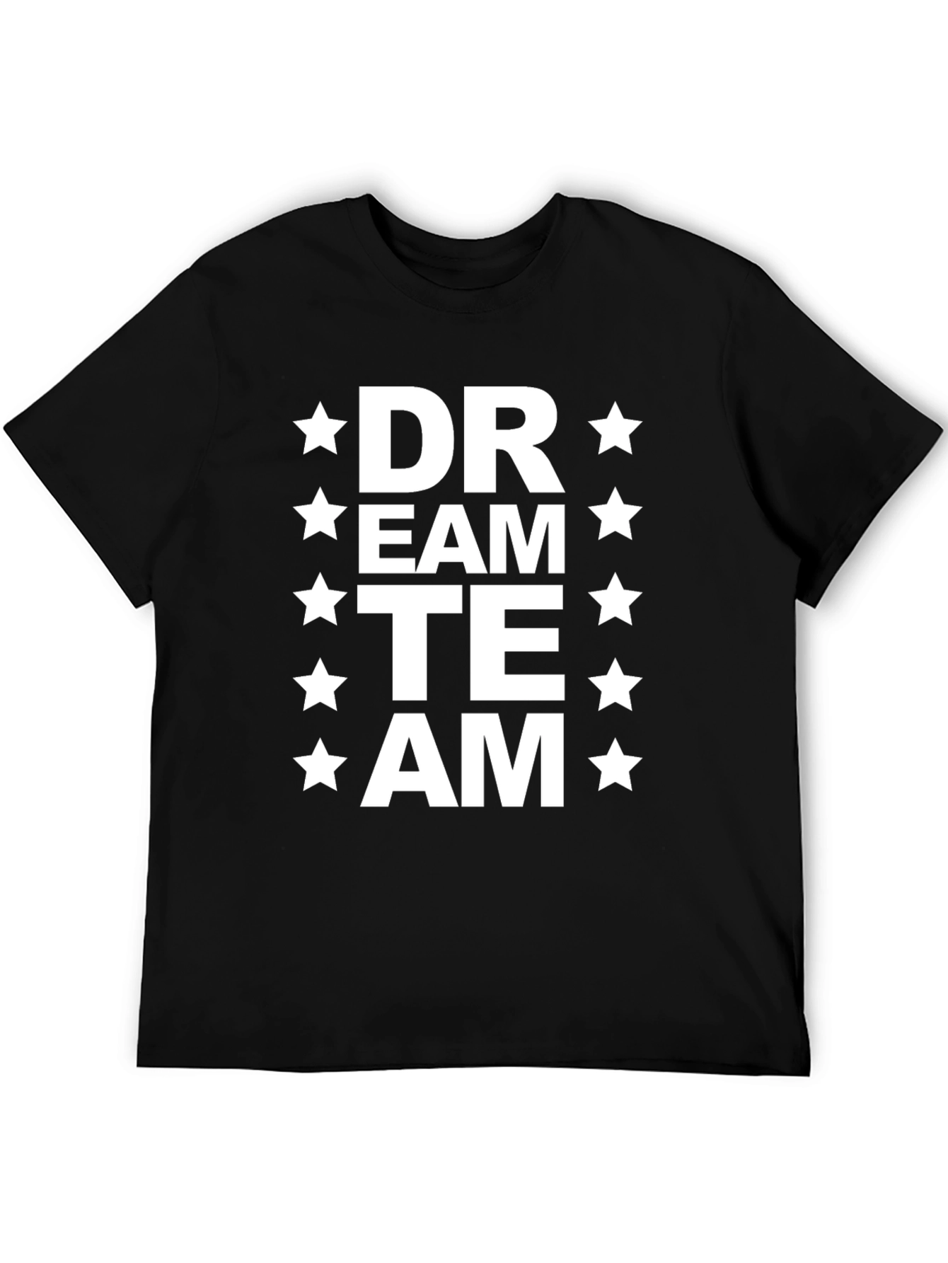 Dream Team Graphic T-Shirt - Black Cotton Blend