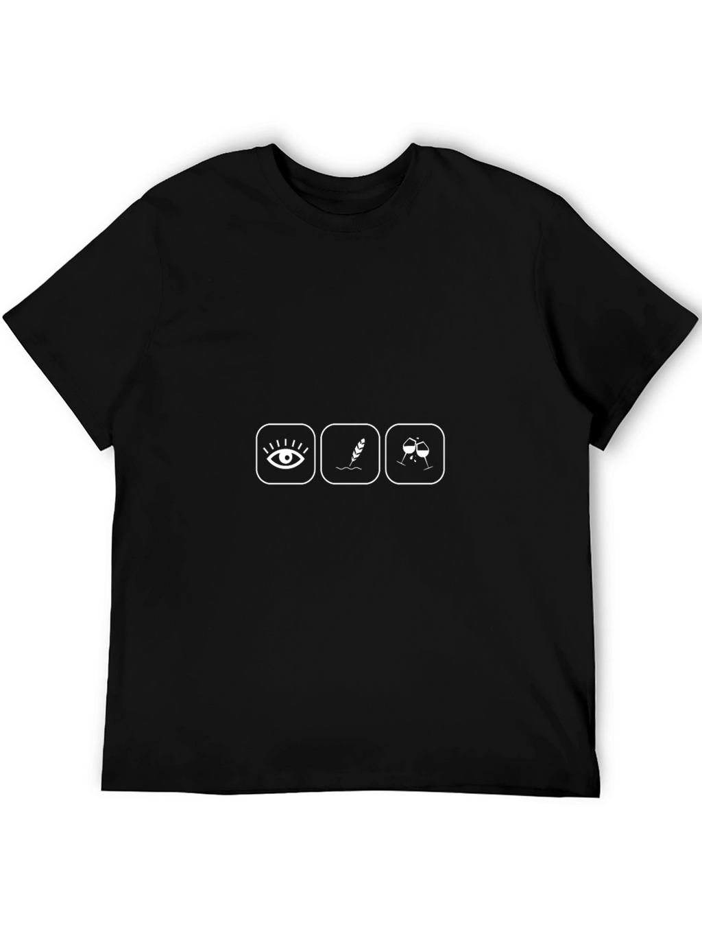 Eye Loaf Wine Black Graphic Tee