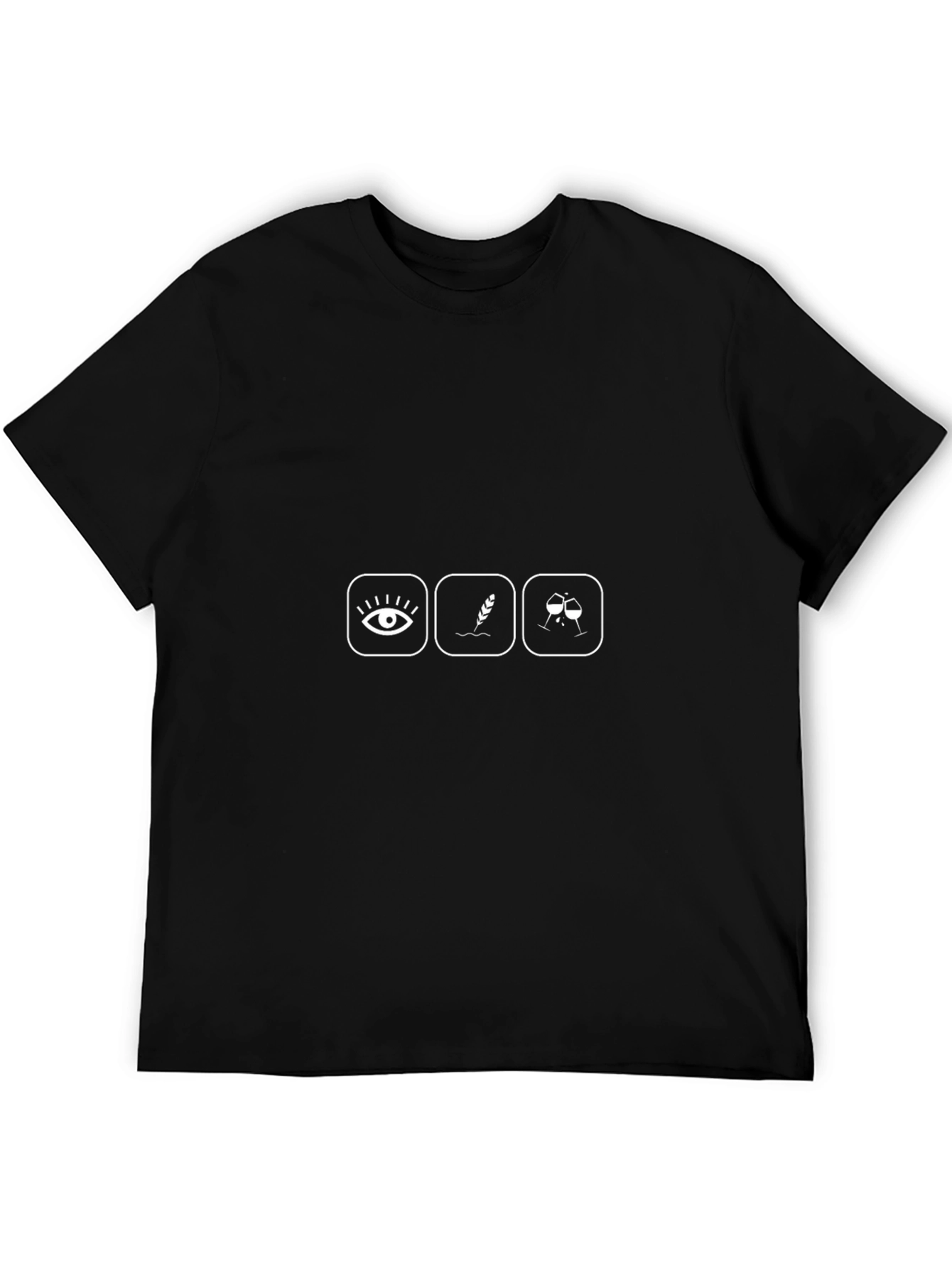 Eye Loaf Wine Black Graphic Tee