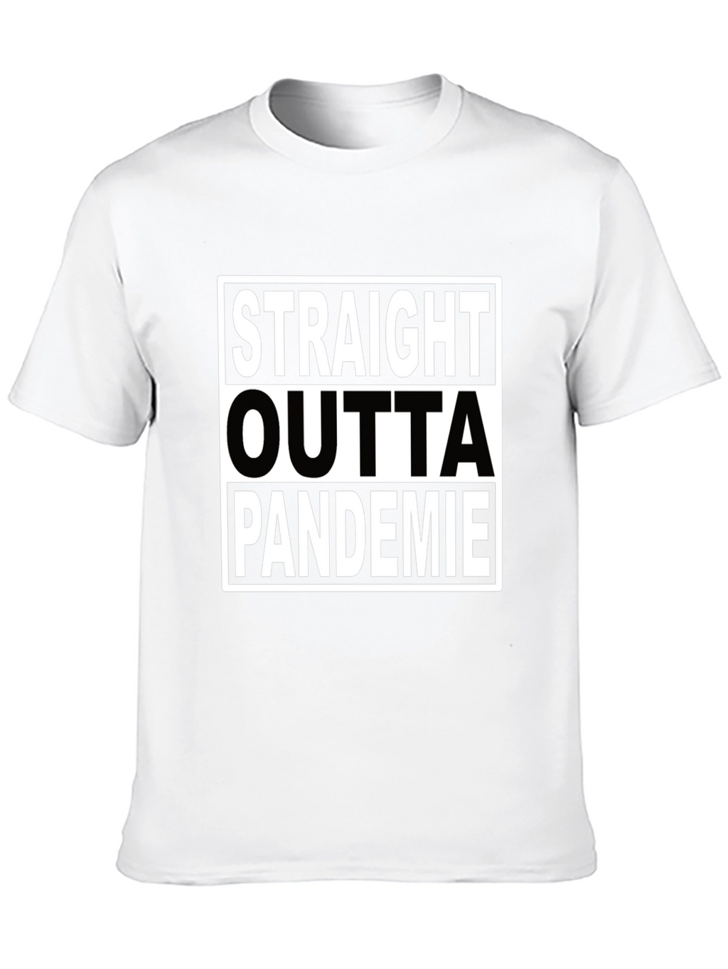 Straight Outta Pandemie Black T-Shirt