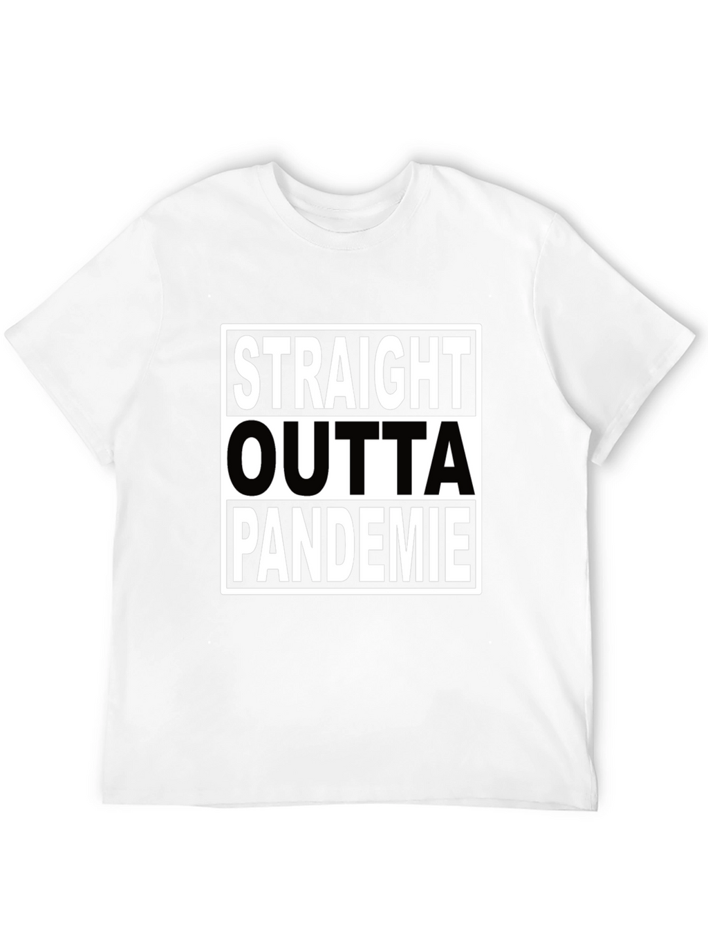 Straight Outta Pandemie Black T-Shirt