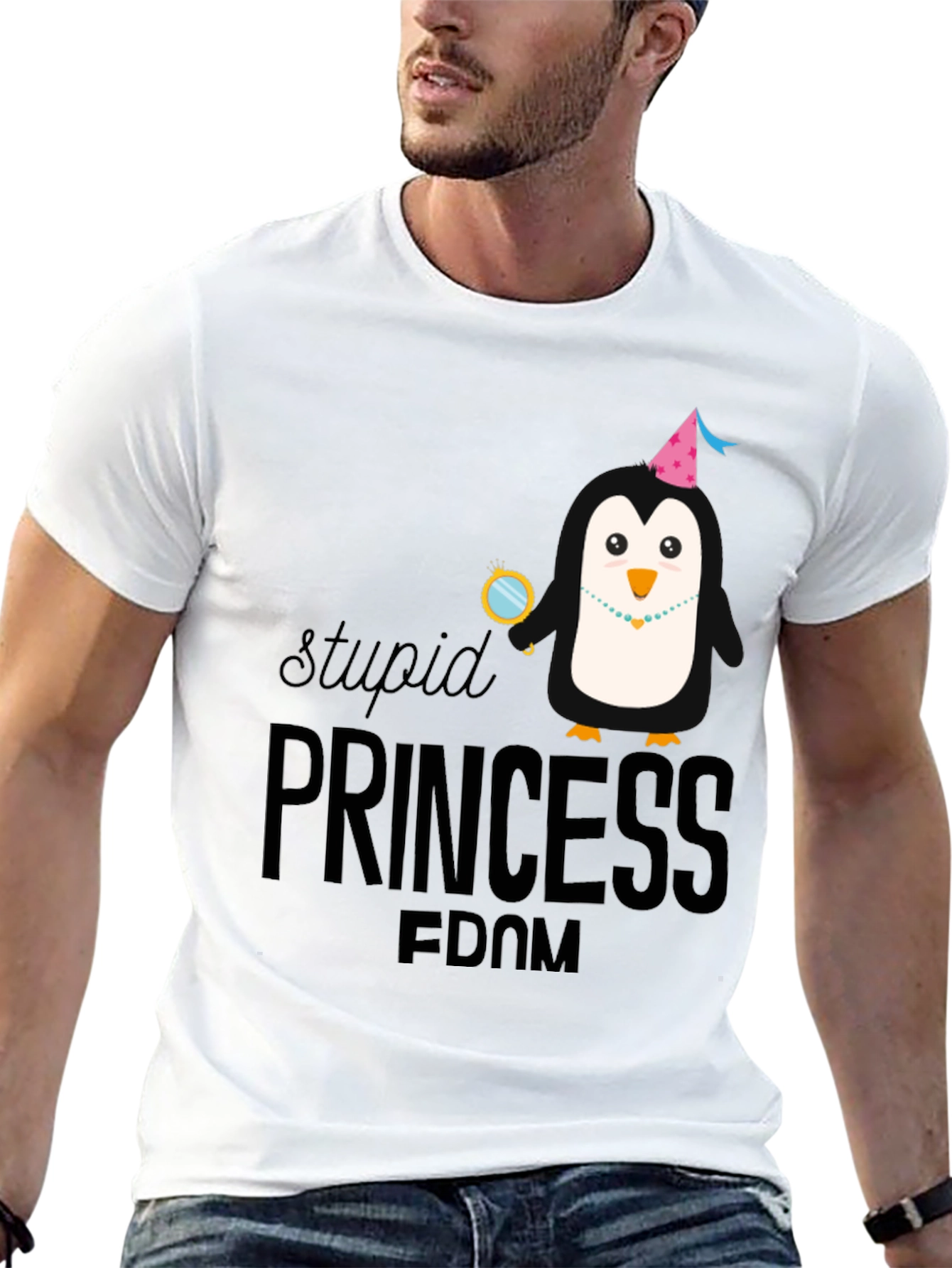 Stupid Princess Penguin T-Shirt