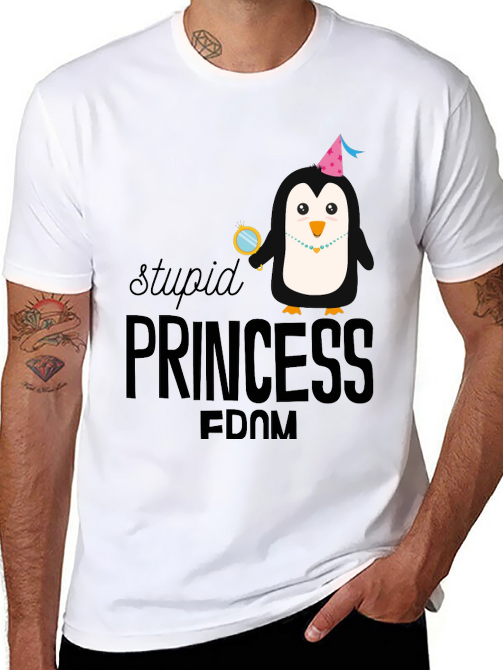Stupid Princess Penguin T-Shirt