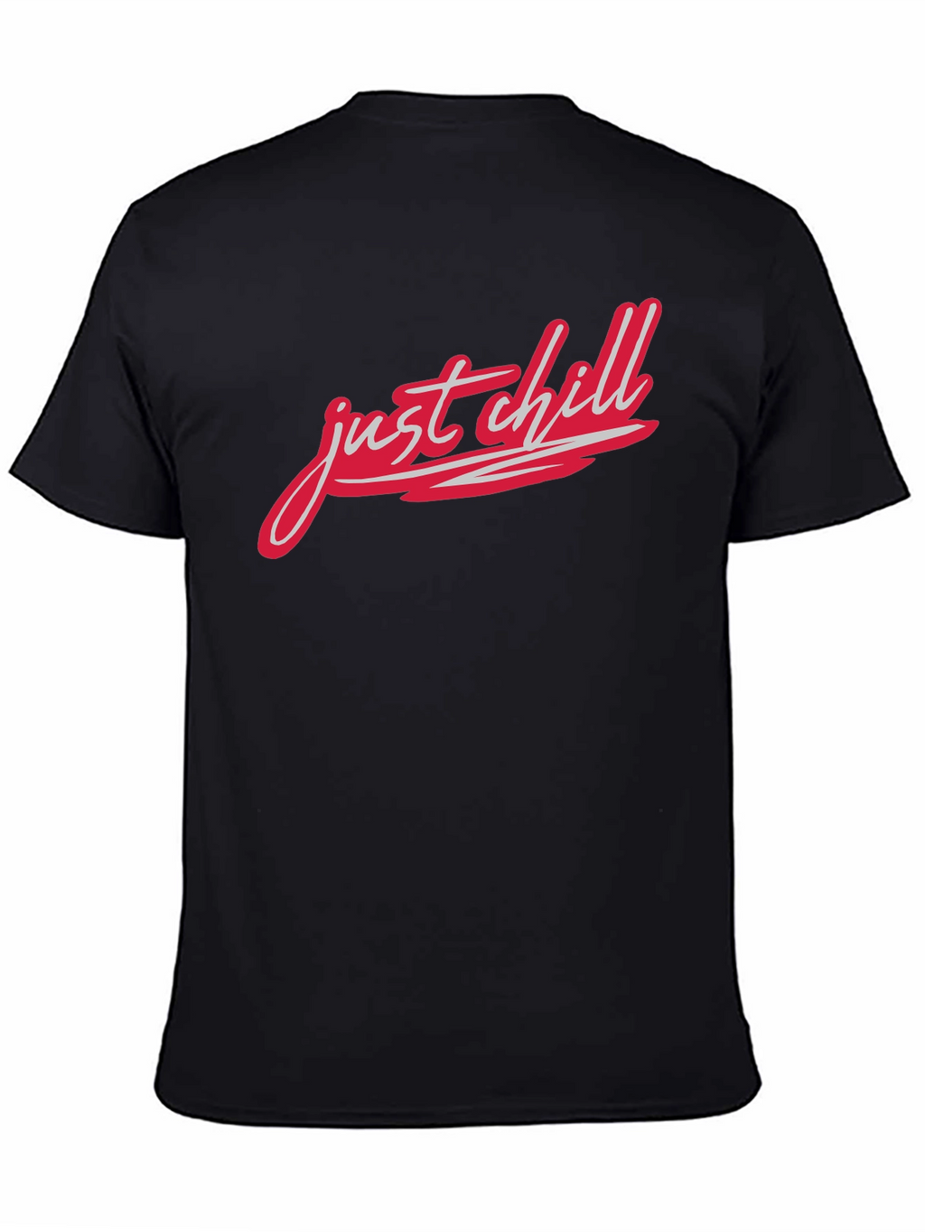 Just Chill Black Graphic Tee