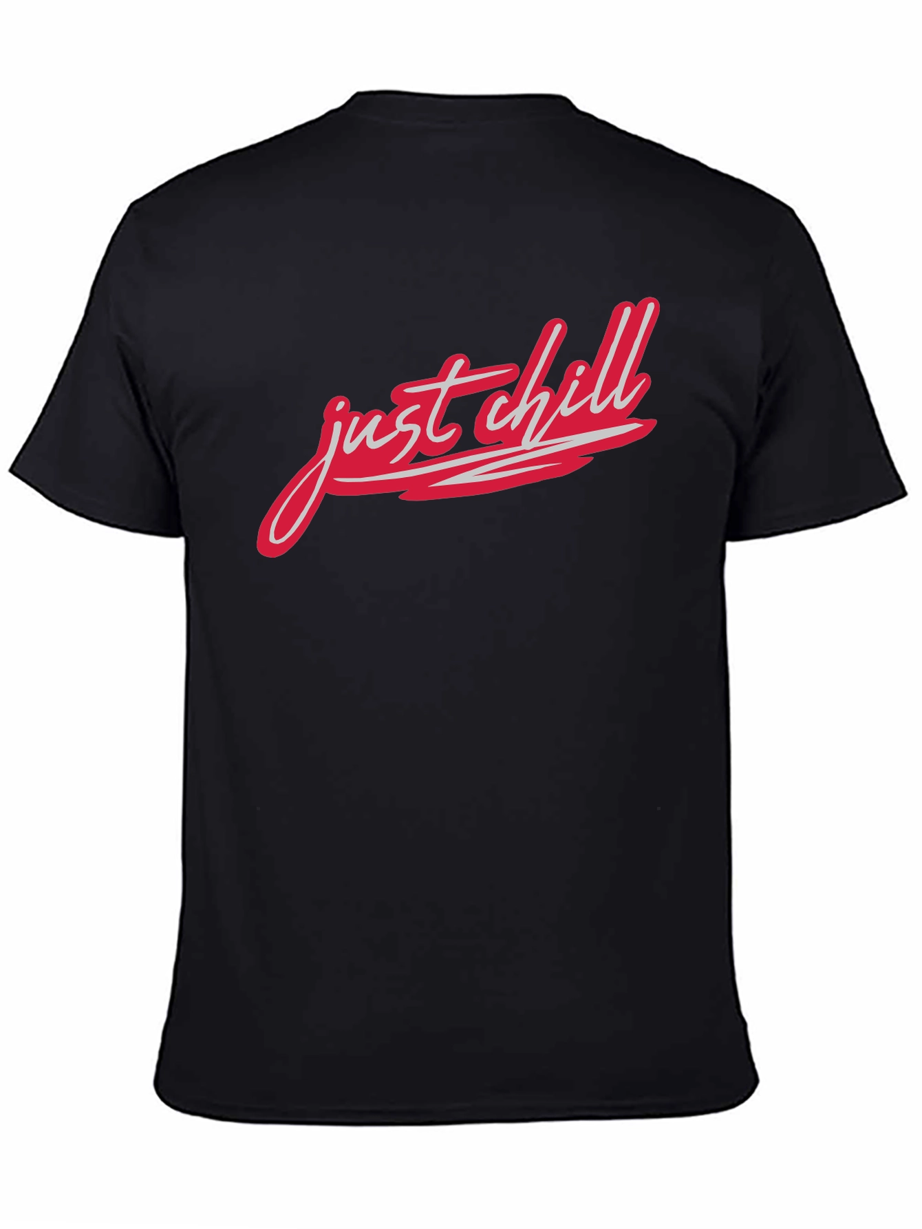 Just Chill Black Graphic Tee